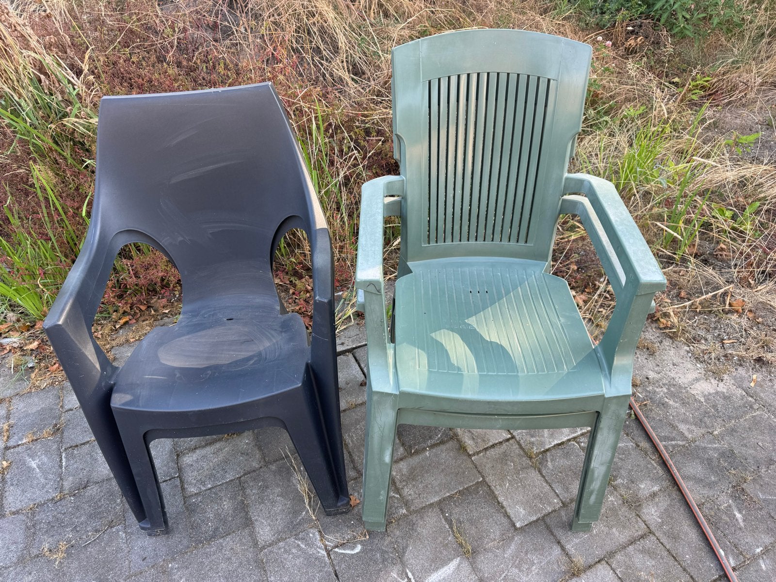 Tuinstoelen, Ophalen, Gebruikt, Kunststof