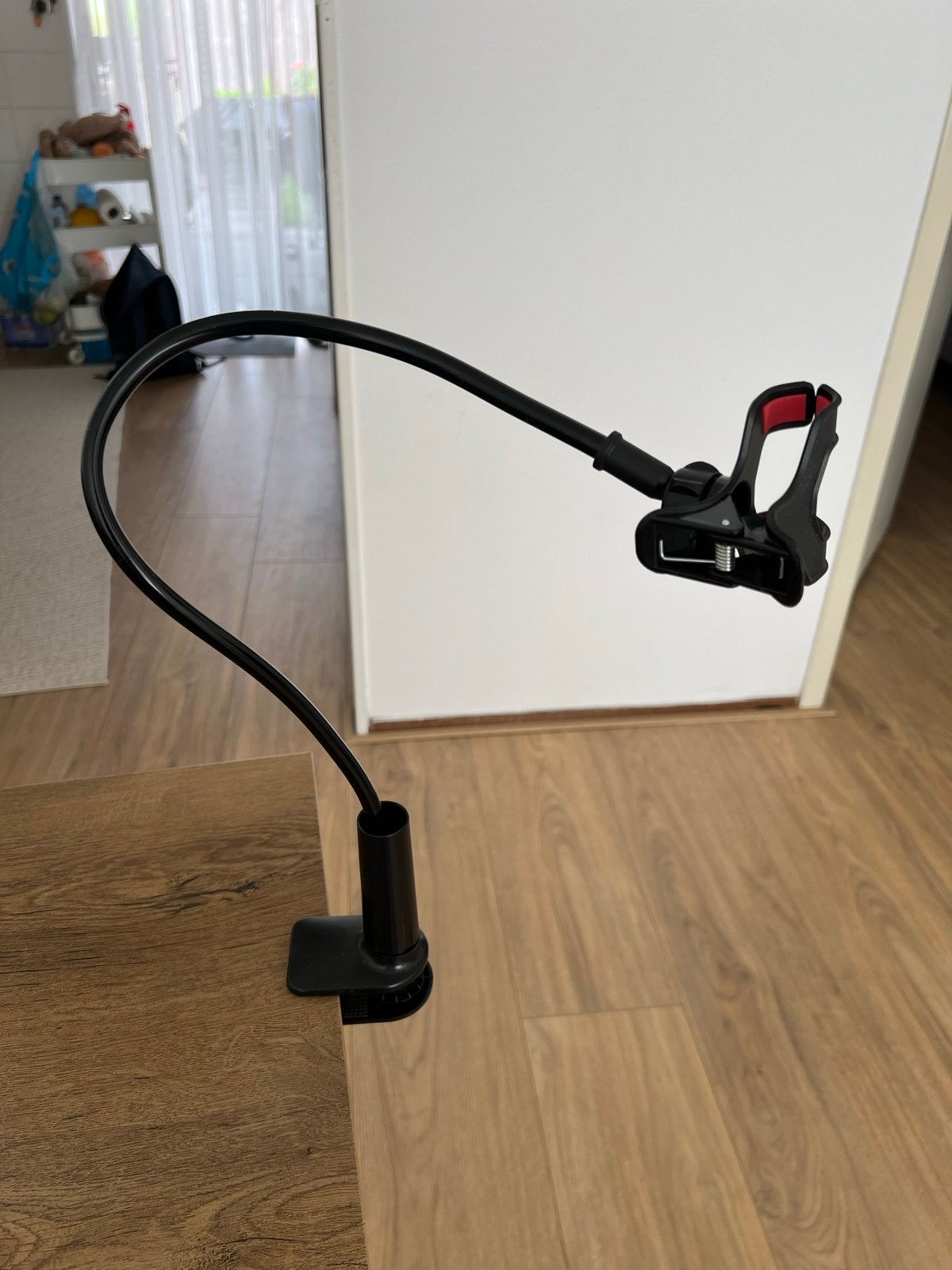 Flexibele telefoonhouder met klem, Ophalen of Verzenden, Zo goed als nieuw