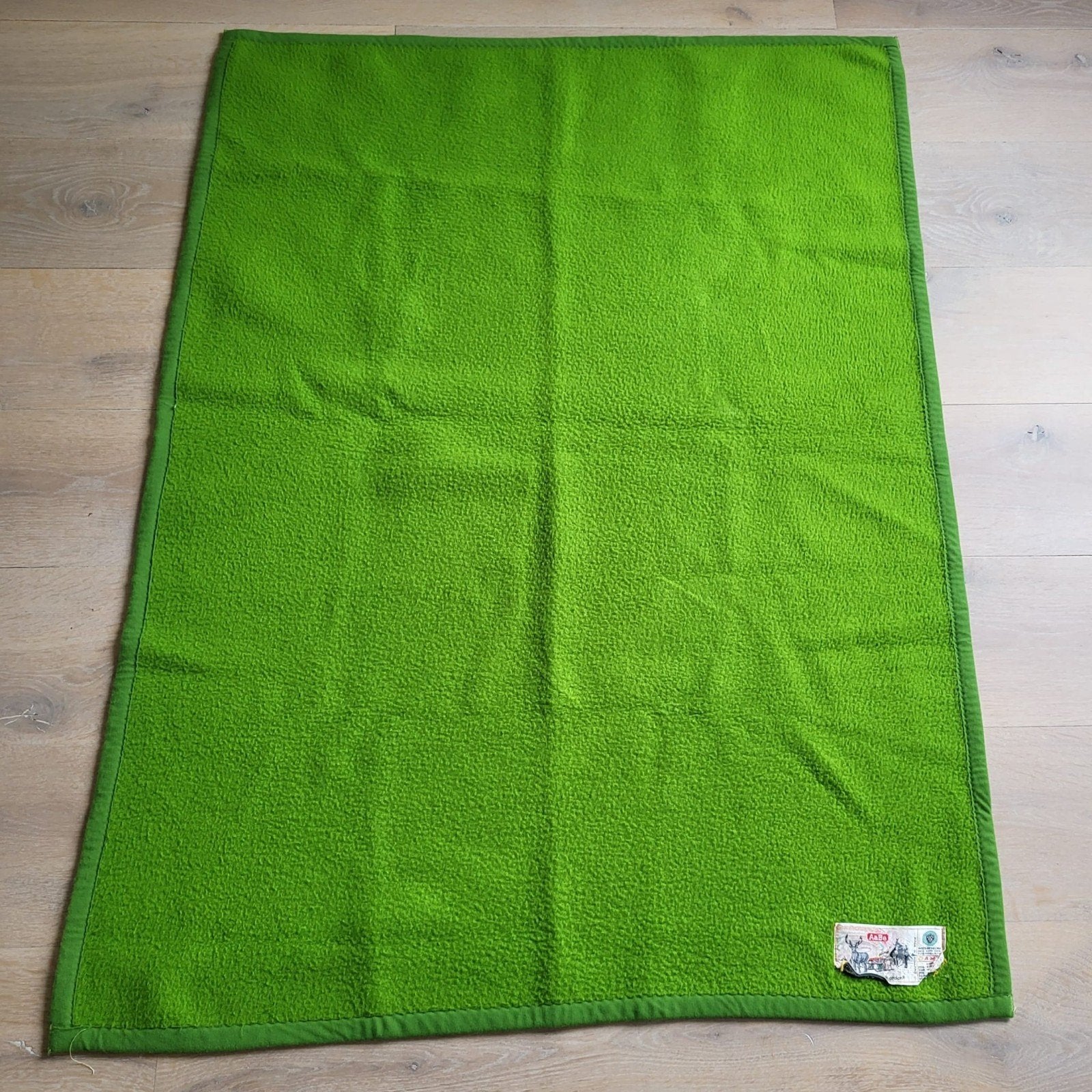 Kinderdeken Dralon Aabee 140x100 - Groen, Kinderen en Baby's, Groen, Gebruikt, Deken, Overige merken