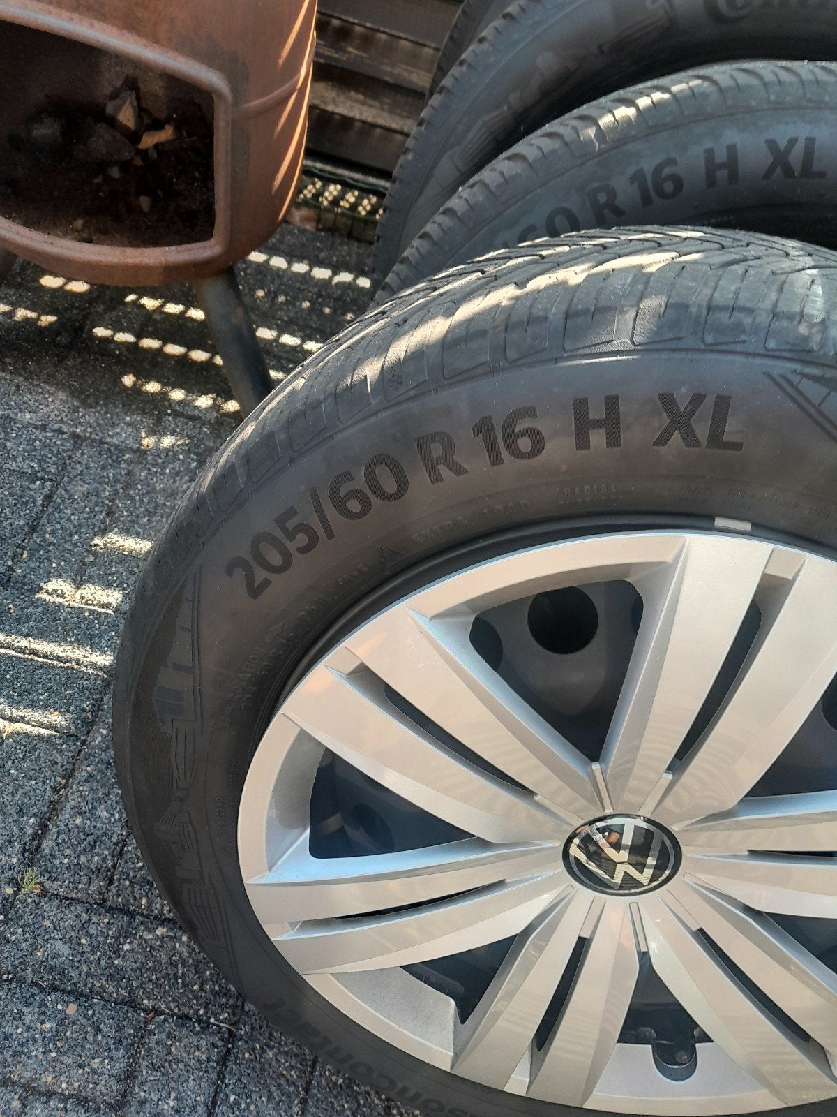 Continental All Season banden met velgen 205/60 R16, Auto-onderdelen, Ophalen, Gebruikt, 16 inch, Banden en Velgen