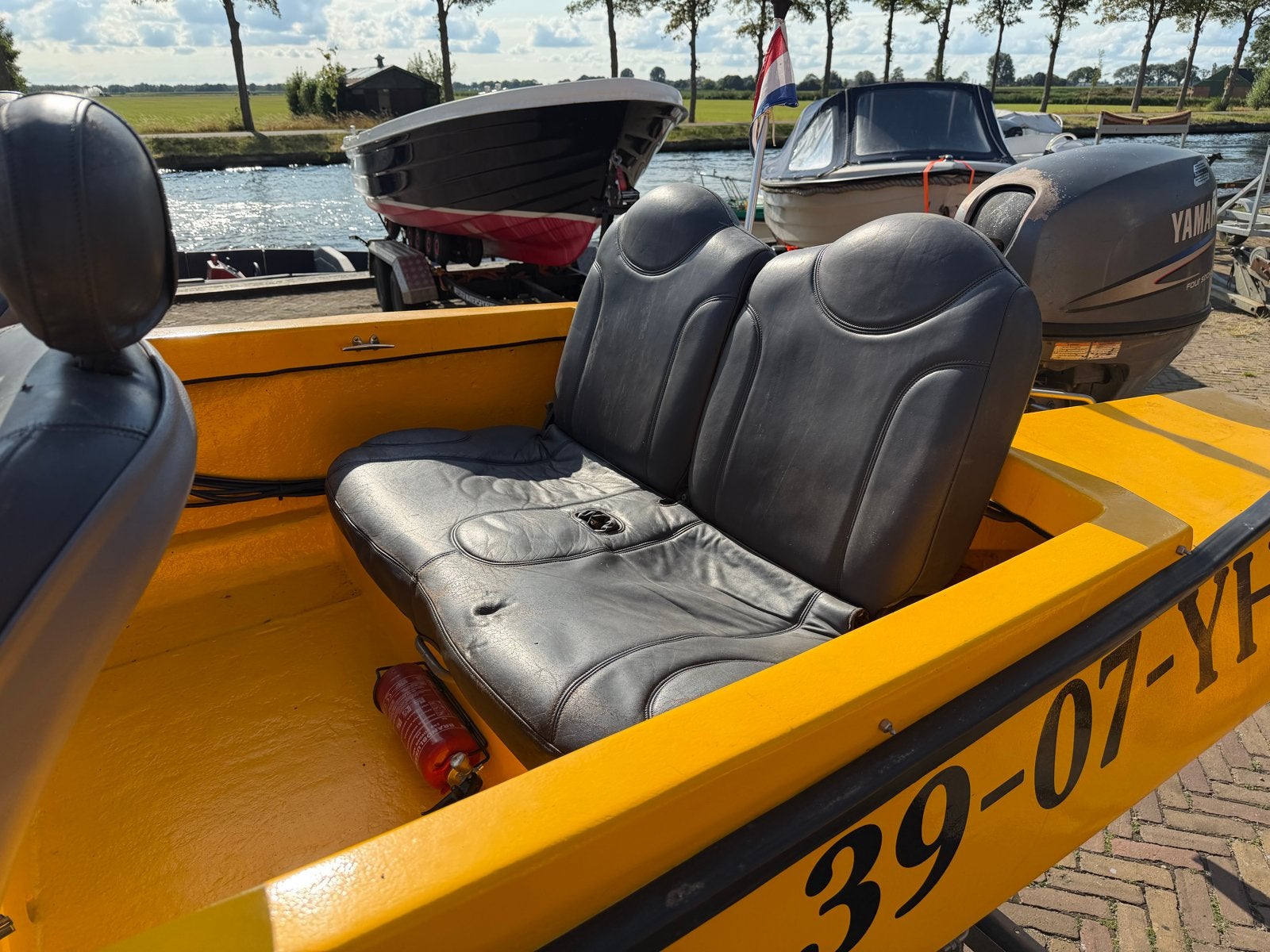Speedboot incl trailer met Yamaha 25 pk buitenboordmotor, Ophalen, Overige merken, Gebruikt, Tot 1.00 meter