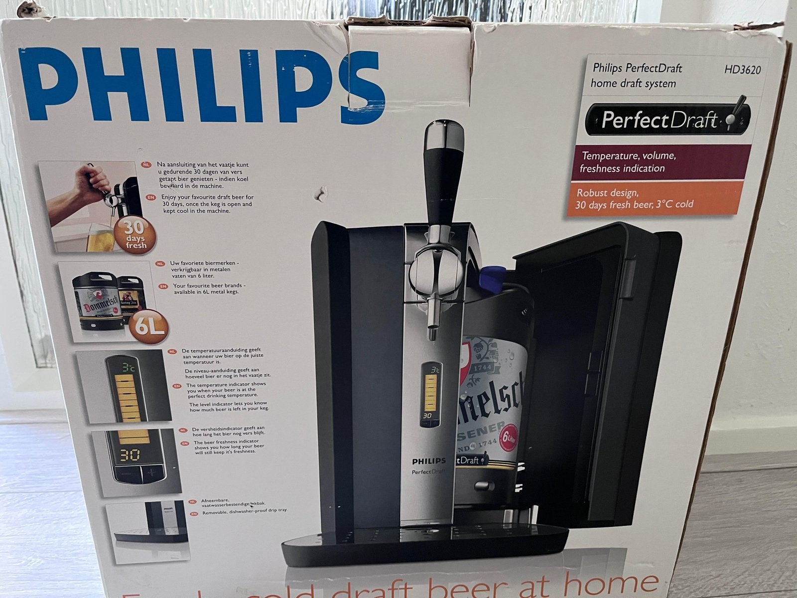 Philips thuistap Perfect Draft 6ltr, Ophalen, Gebruikt, Philips