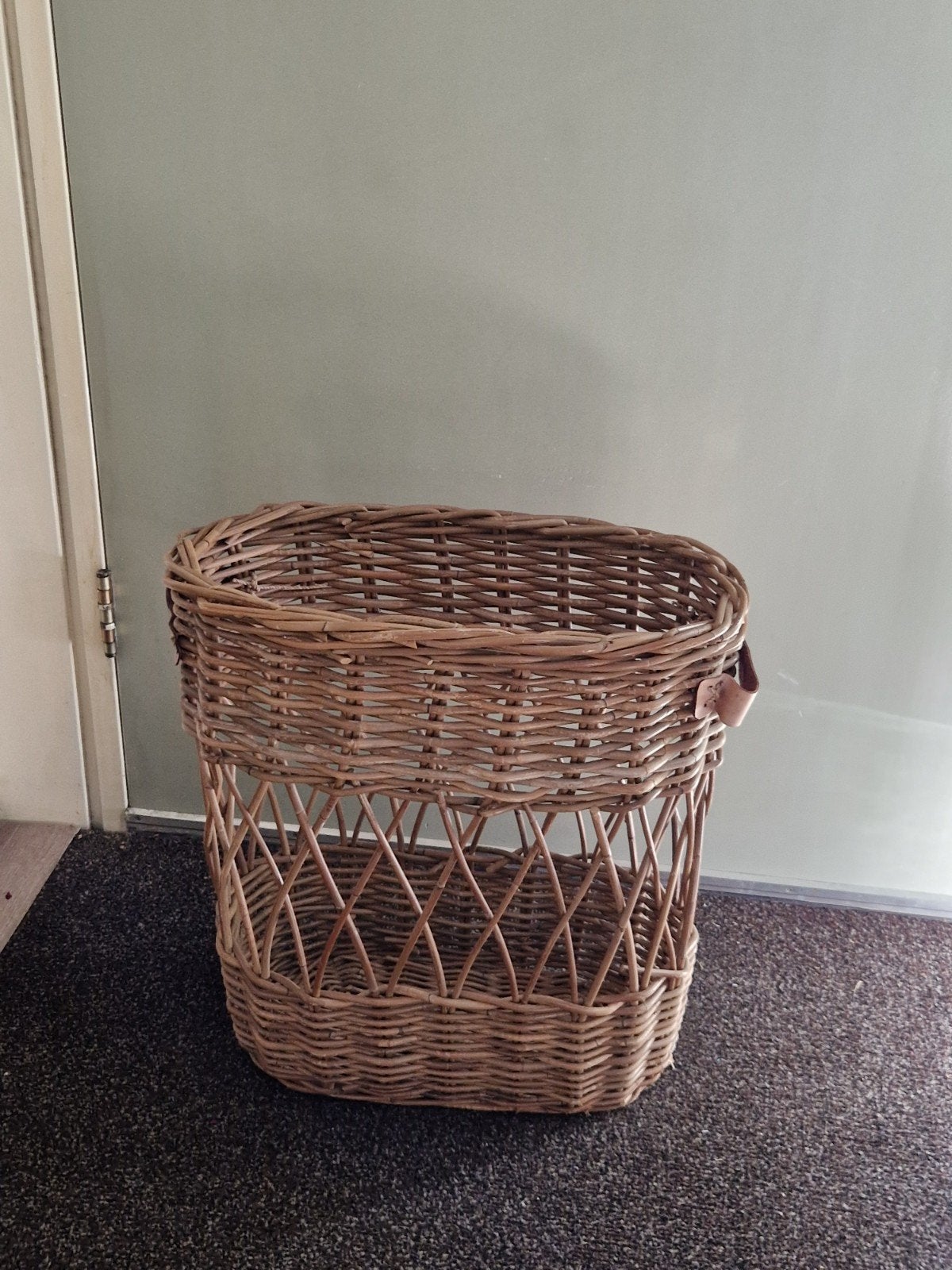 Rotan paraplubak / mand, Ophalen, Natuurlijk materiaal, Bruin, Landelijk
