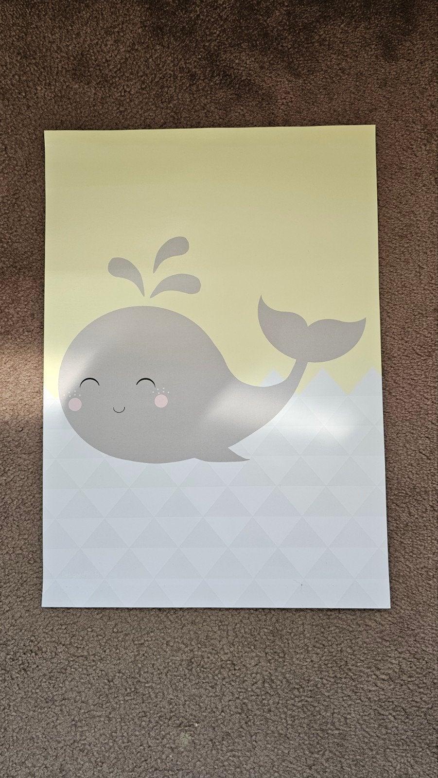 Poster walvis, Ophalen, Gebruikt, Wanddecoratie