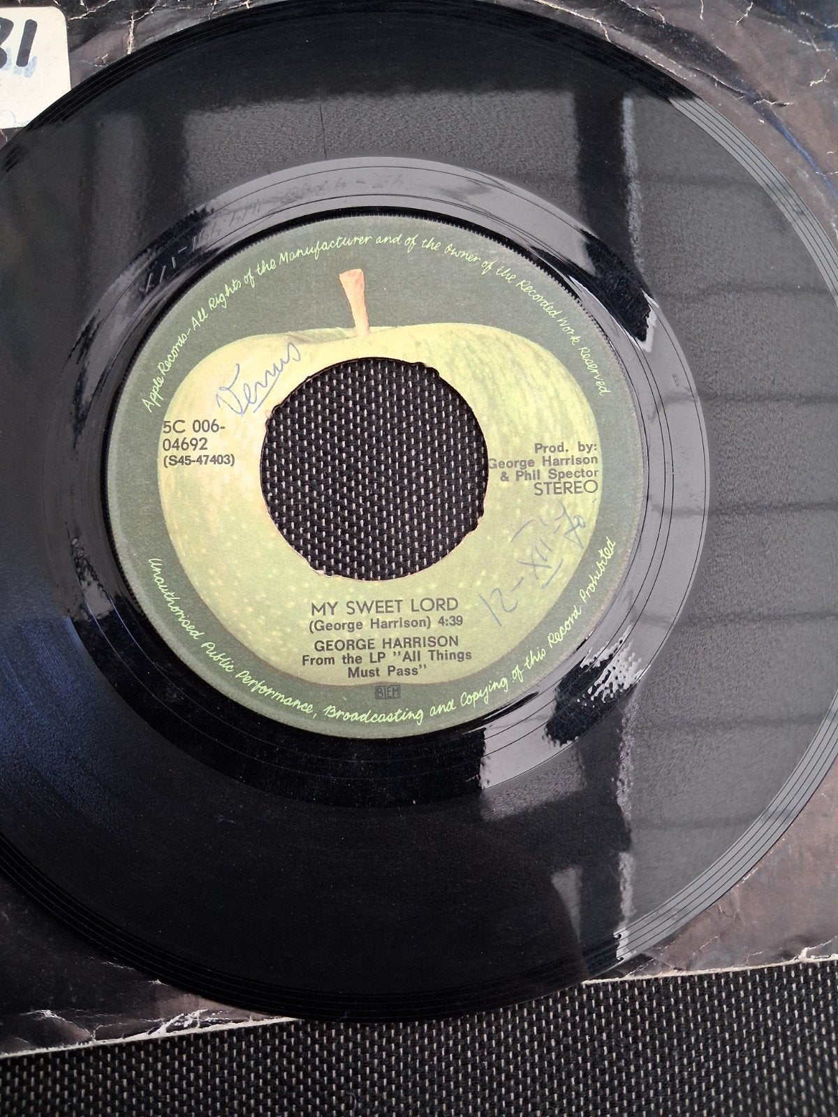 George  Harrison my sweet lord, Ophalen of Verzenden, Gebruikt, Pop