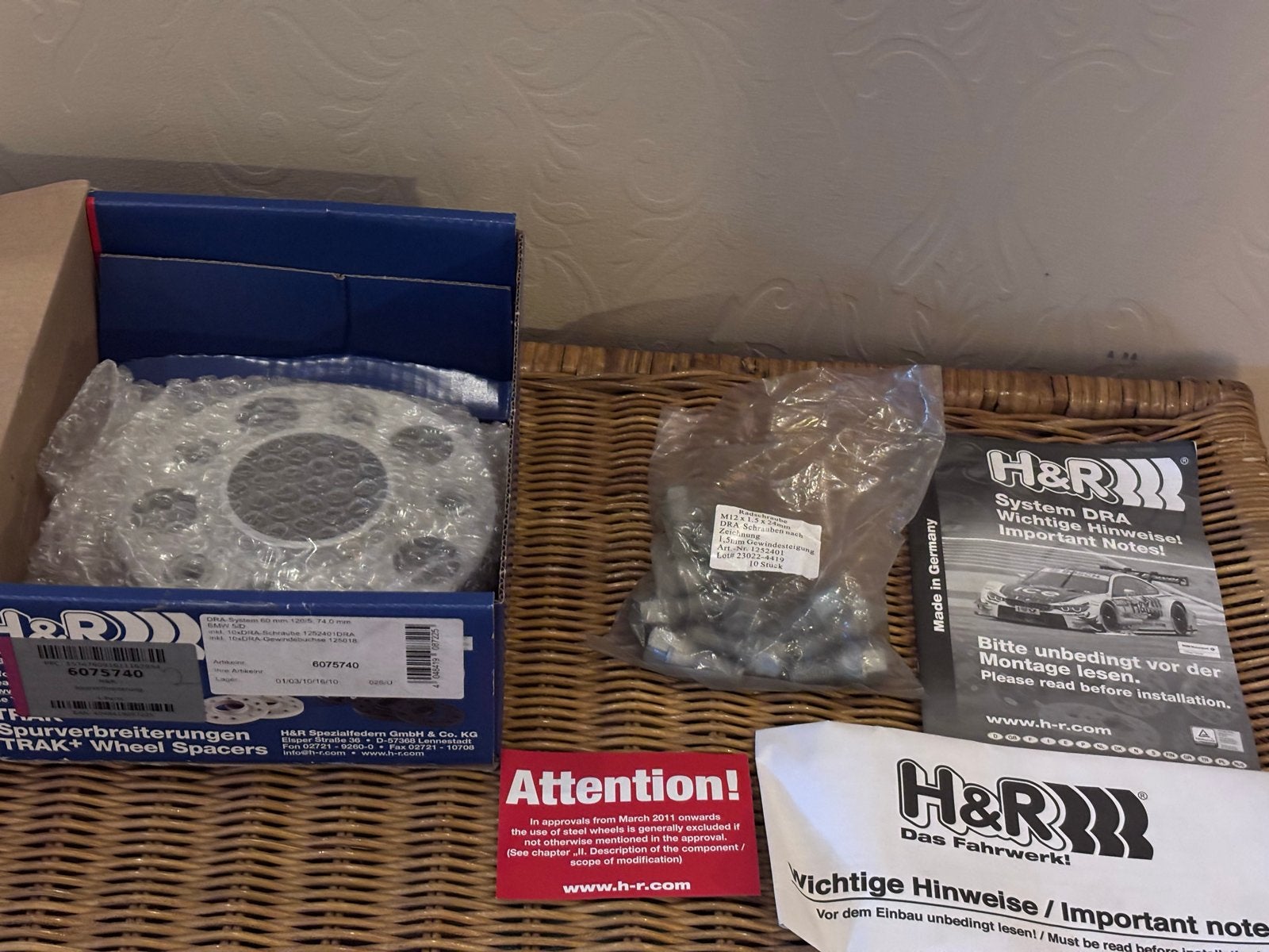 H&R Spoorverbreders TRAK+ Wiel Spacers 60mm BMW 5/D, Ophalen of Verzenden