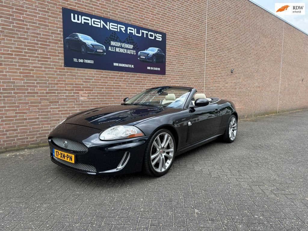 Jaguar XK 4.2 V8 Convertible Memory Lederen-bekleding Conver, Auto's, Jaguar, Achterwielaandrijving, Gebruikt, 8 cilinders, Cabriolet