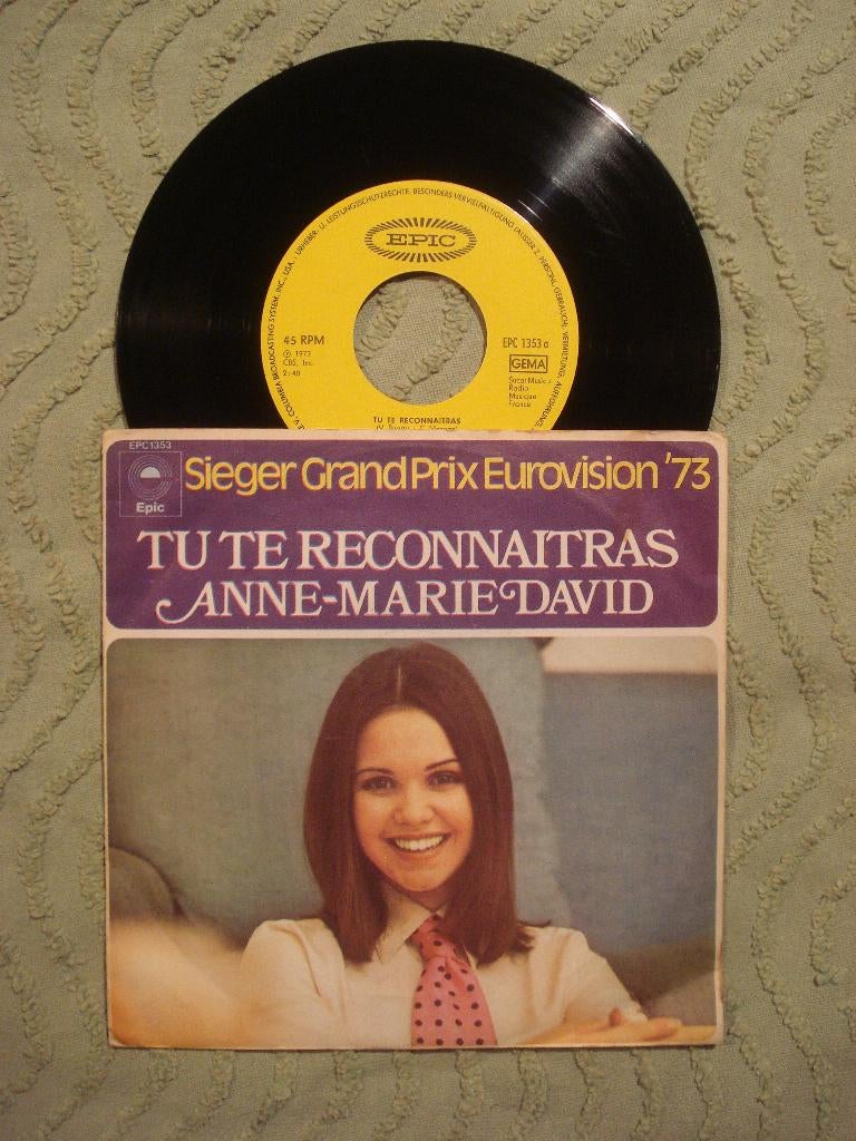 Anne-Marie David 7" Vinyl Single: ‘Tu te reconnaitras’ (D), 7 inch, Single, Ophalen of Verzenden, Zo goed als nieuw