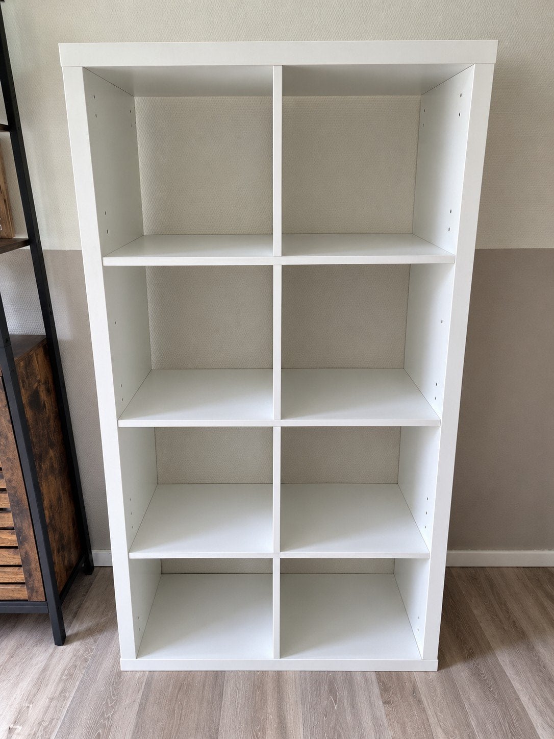 Witte vakkenkast met 8 vakken - speelgoedkast/boekenkast, Ophalen, Met plank(en), Gebruikt, 50 tot 100 cm