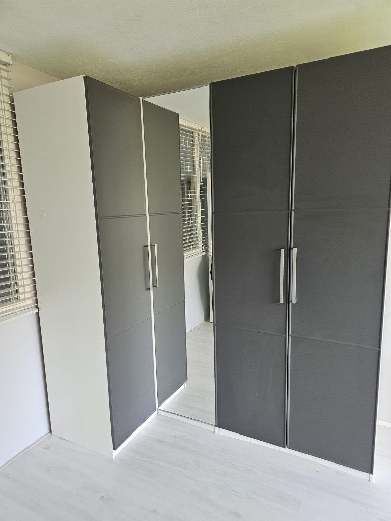 IKEA PAX Hoekkast,  spiegeldeur en KOMPLEMENT inrichting, Huis en Inrichting, Ophalen, 200 cm of meer, 150 tot 200 cm, Met klep(pen)