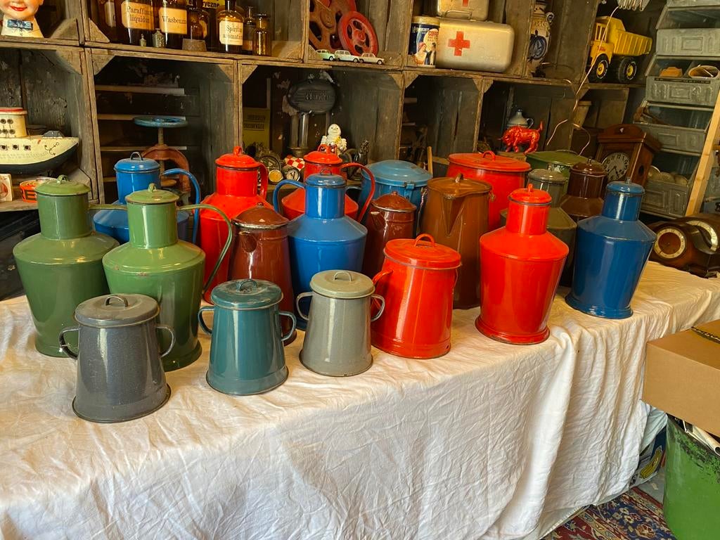 Mooie verzameling van 20 stuks emaille, Ophalen