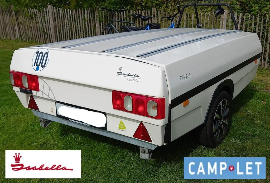 Camplet Dream, luifel, zeer compleet, Caravans en Kamperen, Vouwwagens, Ophalen, Lichtgrijs, Camp-Let, Tot en met 4