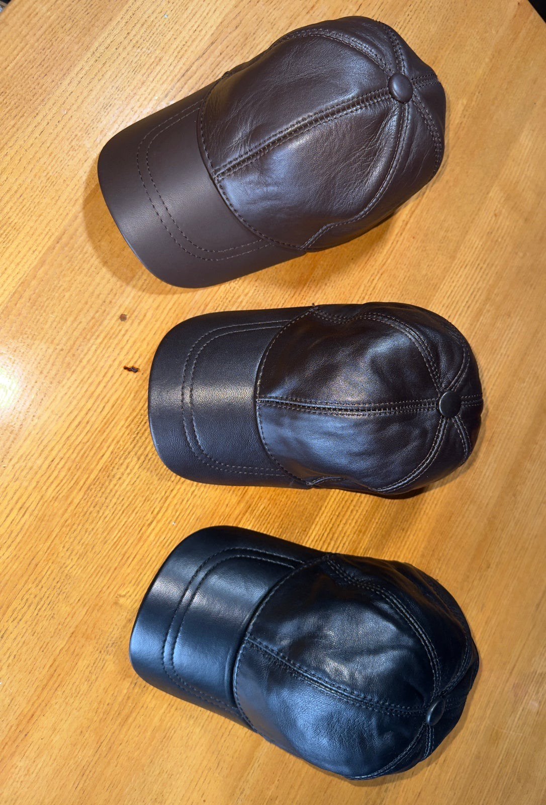 Leren pet/cap -echt leer- verstelbaar, Kleding | Dames, Hoeden en Petten, Ophalen of Verzenden, Nieuw, One size fits all, Pet