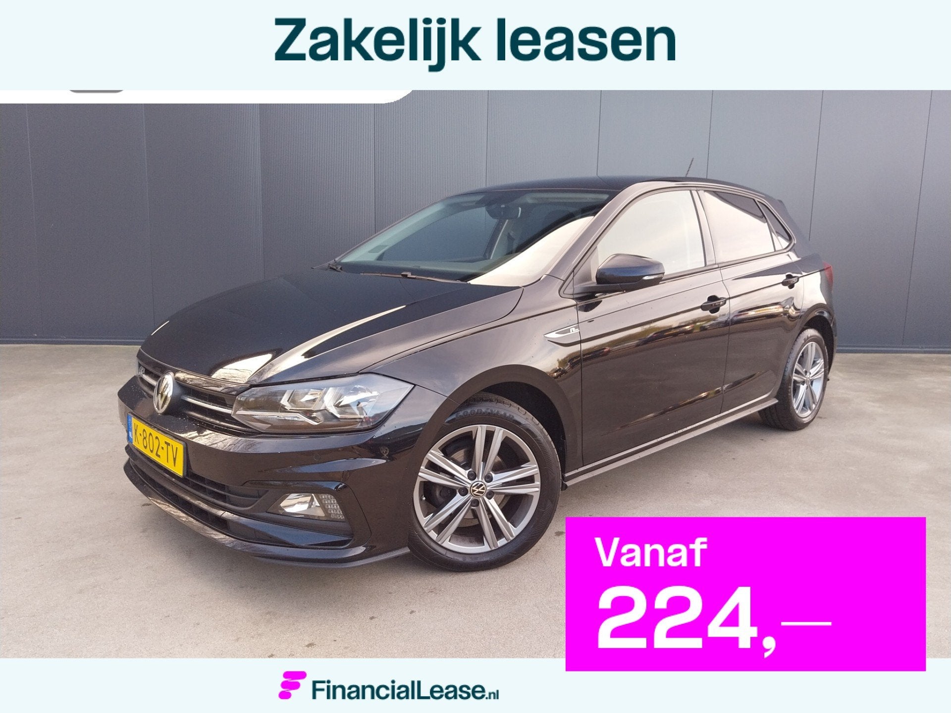 Volkswagen Polo 1.0 TSI Highline Business R Line 1e EIGENAAR, Voorwielaandrijving, Dealer onderhouden, 1063 kg, Gebruikt