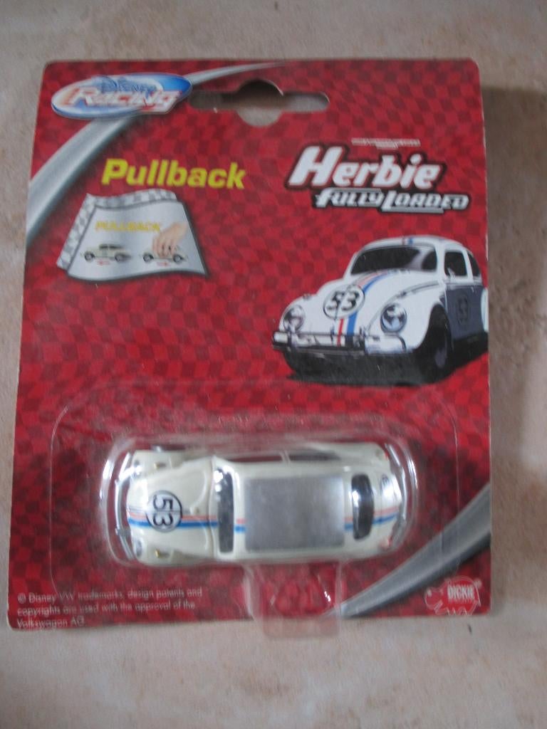 1:64 VW Herbie Dickie's frictiemodel, Hobby en Vrije tijd, Modelauto's | Overige schalen, Ophalen of Verzenden, Nieuw, Auto