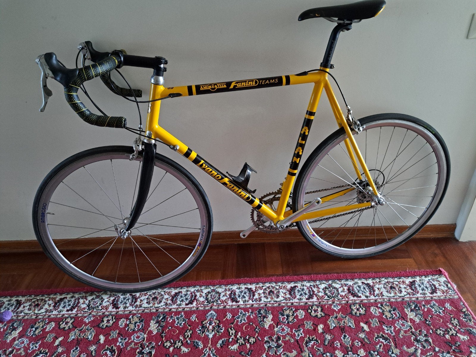 Alan aluminium racefiets van Italiaanse ex-profrenner, 28 inch, Gebruikt, Aluminium, 15 tot 20 versnellingen