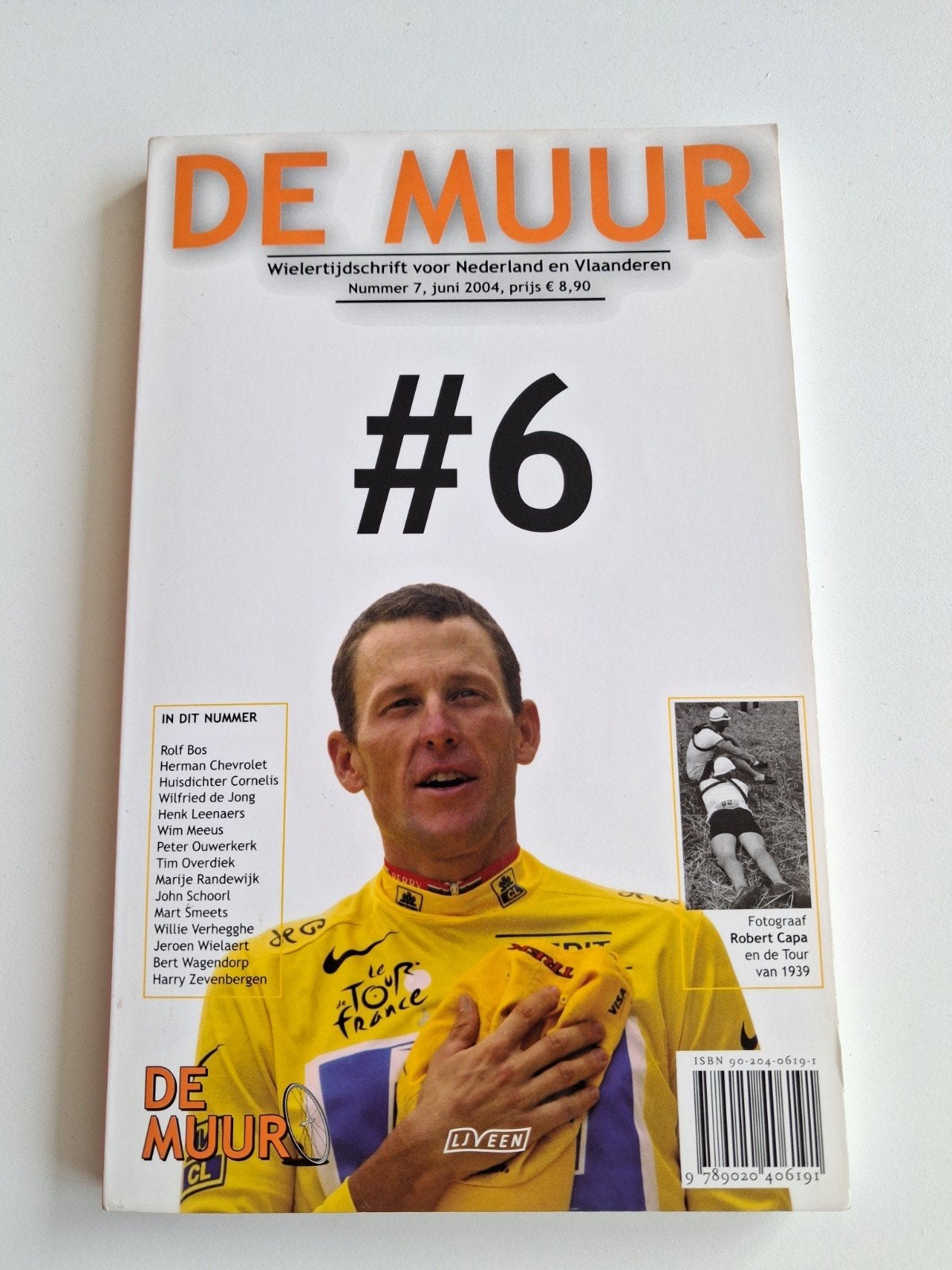 De Muur #6 - Wielertijdschrift met Lance Armstrong, Ophalen of Verzenden, Gelezen, Sport en Vrije tijd