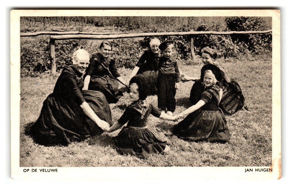 Veluwe, Op de Veluwe - Jan Huigen, Ophalen of Verzenden, 1940 tot 1960, Gelopen, Gelderland