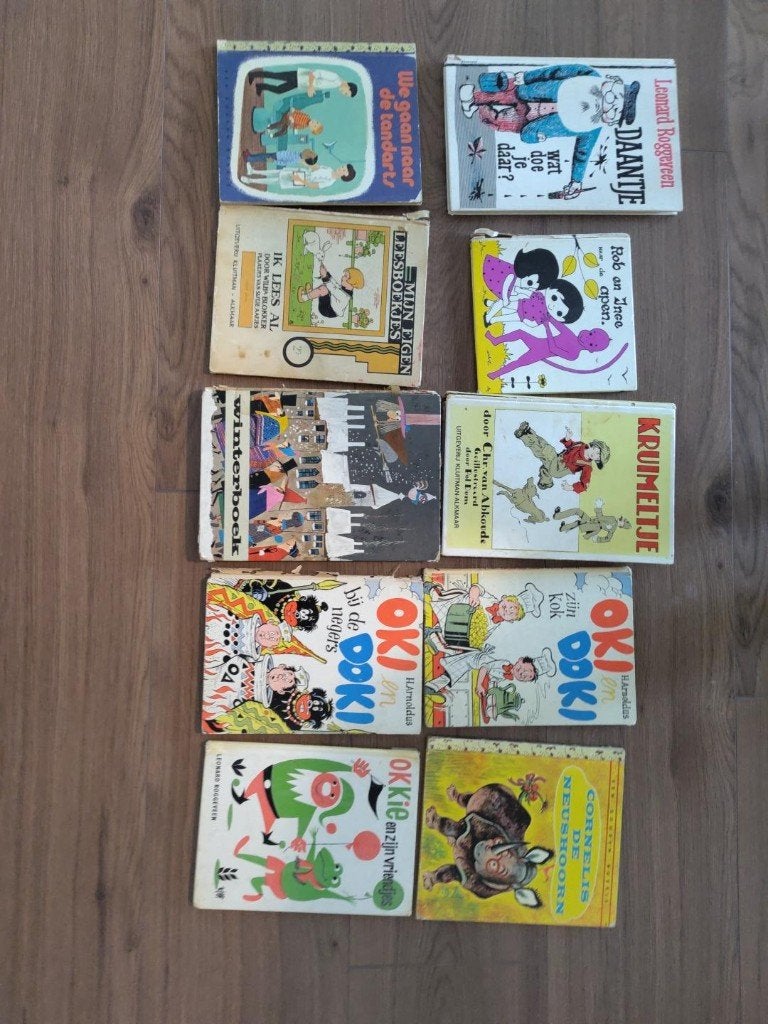 10 vintage kinderboeken jaren 50/60/70 Kruimeltje Oki Doki, Boeken, Ophalen of Verzenden, Gelezen, Fictie algemeen