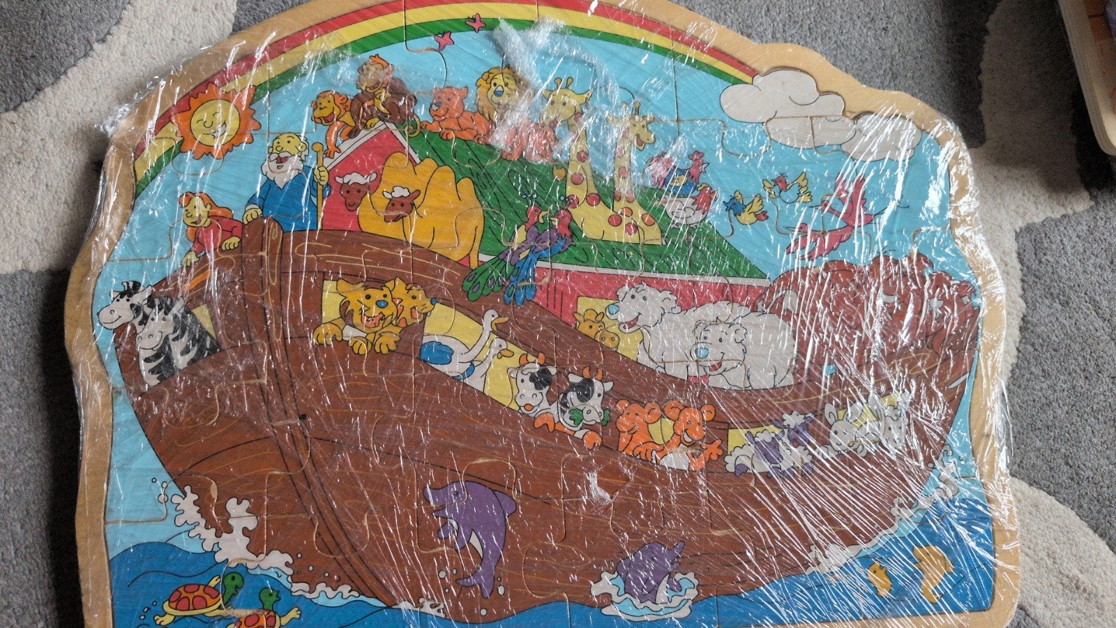 Houten Dieren en Schepen Puzzel - Meer dan 15 Stukjes, Ophalen of Verzenden