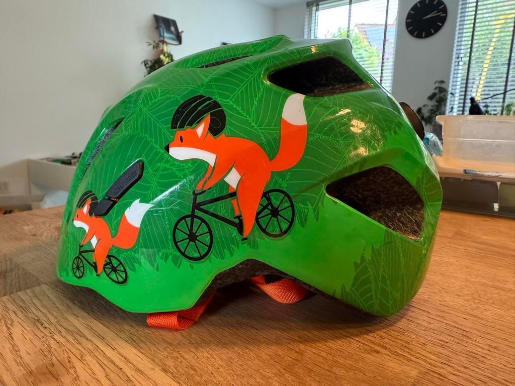 CUBE Fietshelm Kinderen - Vossen Design - Maat 49-55cm, Ophalen, Gebruikt, Overige maten, Jongen of Meisje