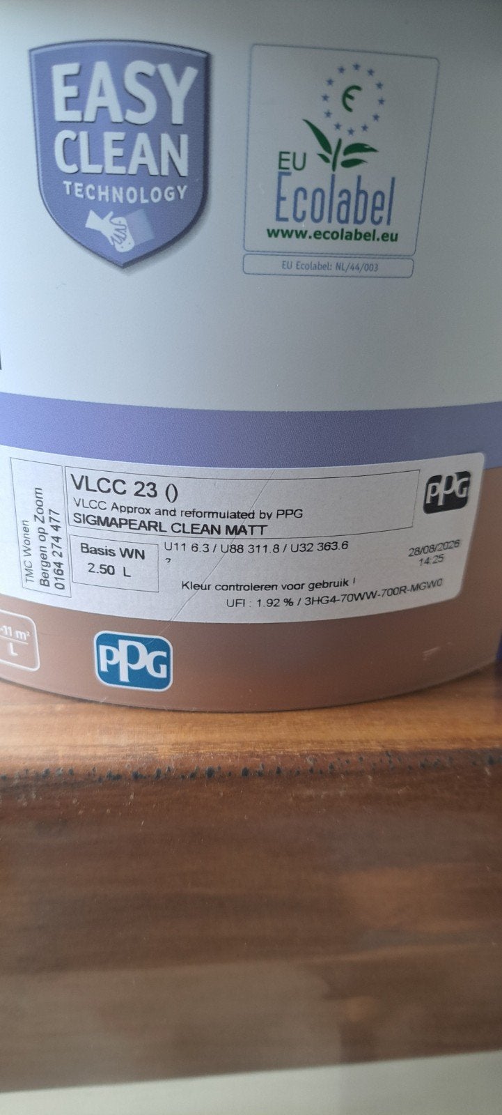 Sigmapearl clean matt. Kleurencode VLCC 23, Nieuw, Ophalen of Verzenden, Verf, Minder dan 5 liter