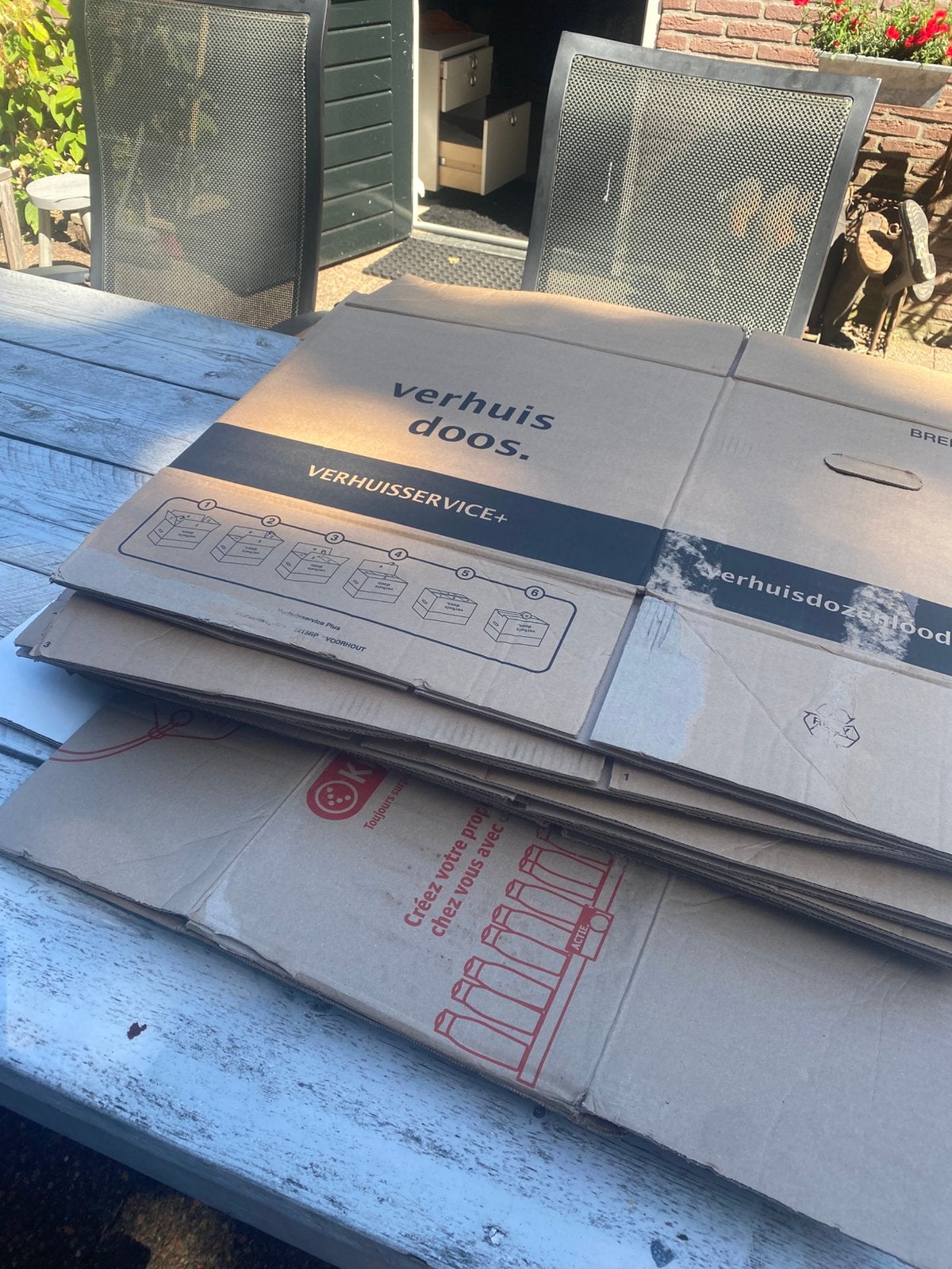 Verhuisdozen 10 stuks, Ophalen, 40 tot 60 cm, 50 tot 75 cm, 35 tot 50 cm