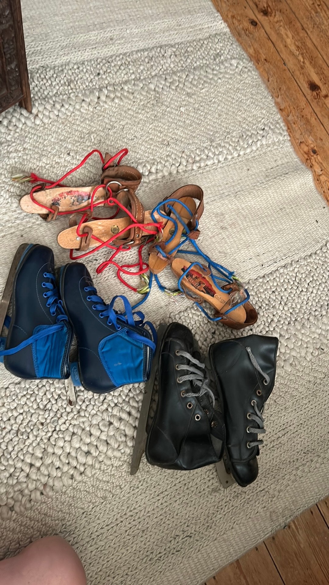 Lot vintage schaatsen en Friese doorlopers, Ophalen of Verzenden, Gebruikt, Friese doorlopers, Overige merken