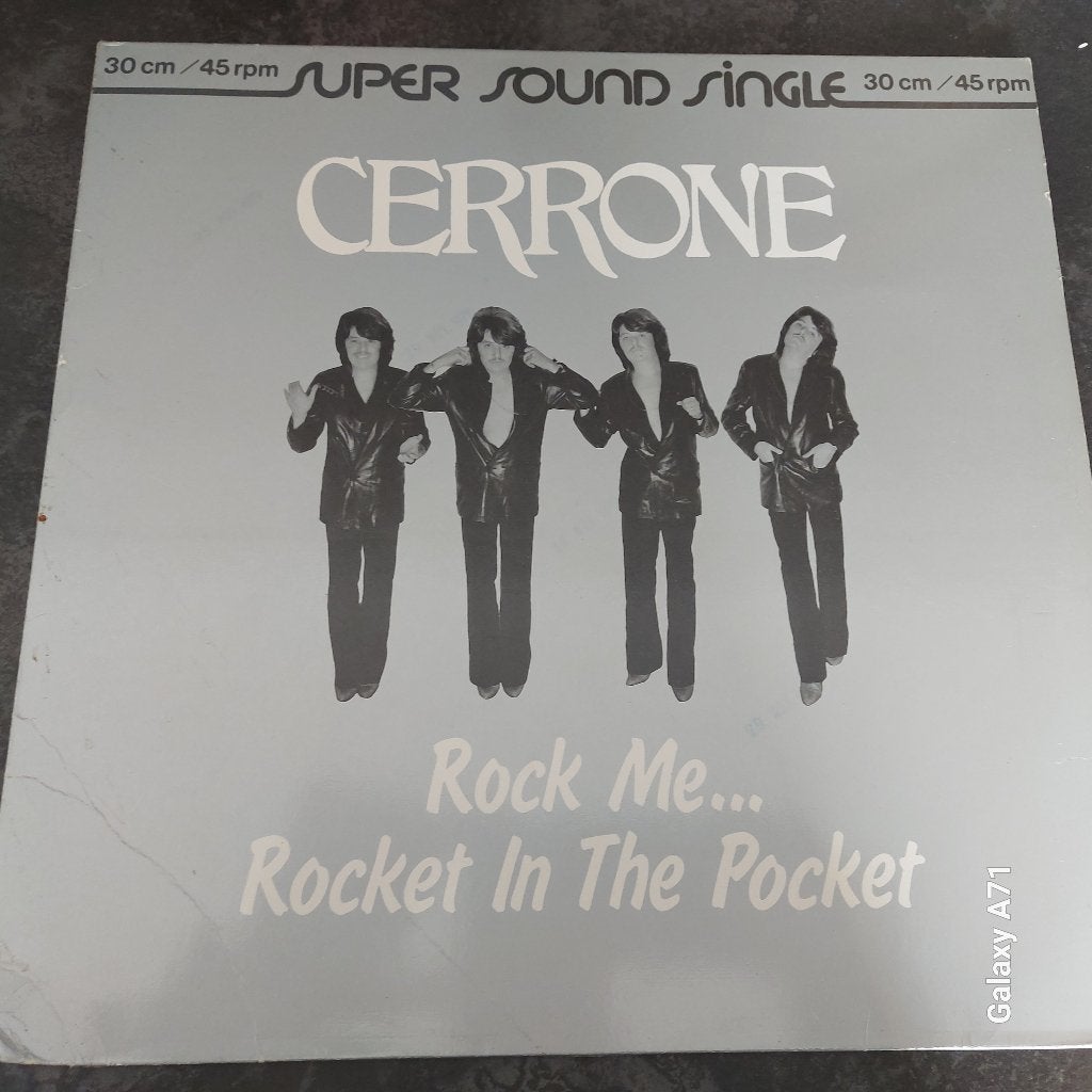 12" Maxisingel - Cerrone - Rock Me ... Rocket In The Pocket, Gebruikt, Ophalen of Verzenden, Fotohoes, Disco