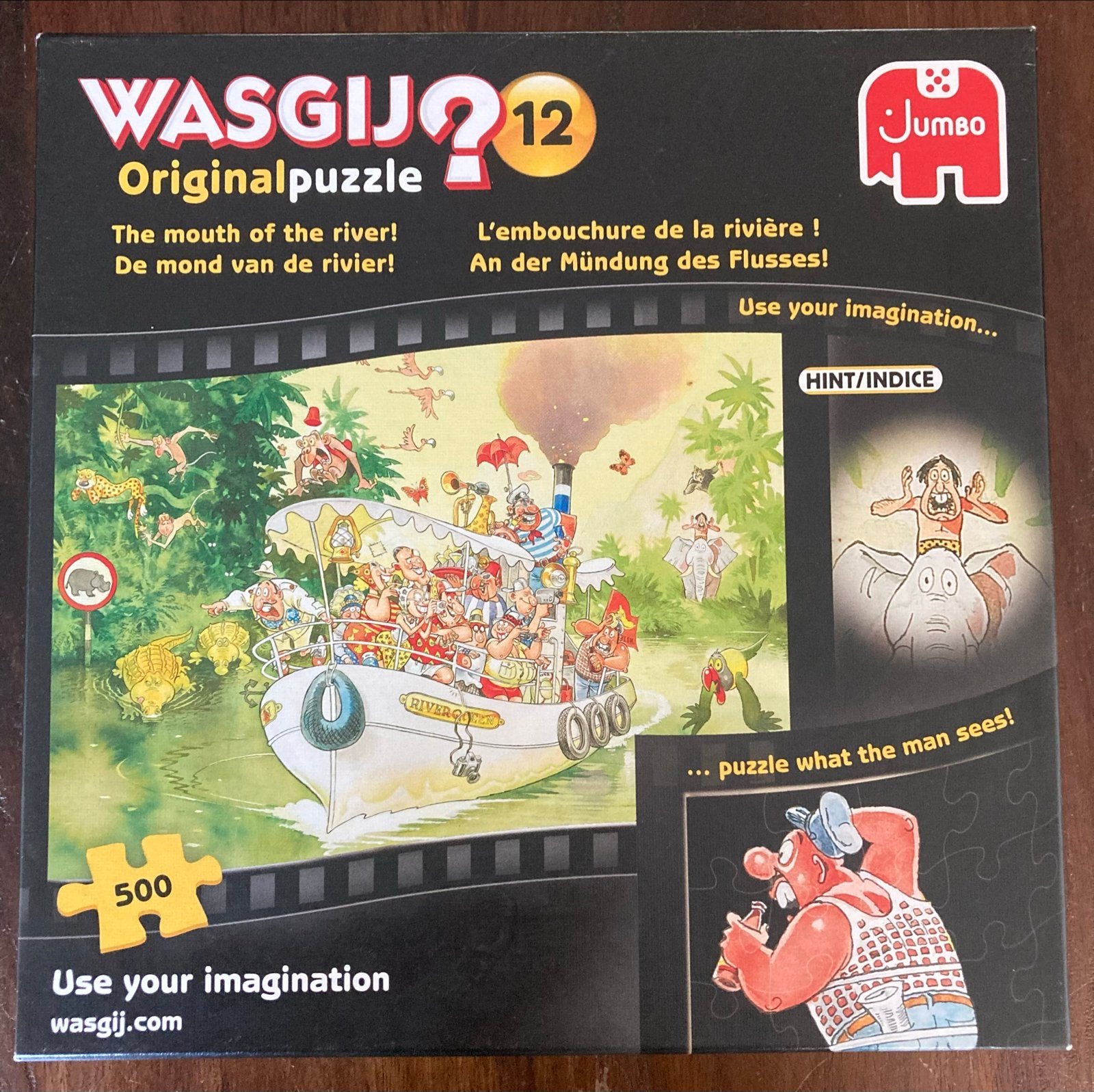 Wasgij Original 12: De mond van de rivier! 500 stukjes, Hobby en Vrije tijd, Denksport en Puzzels, Ophalen, Minder dan 500 stukjes