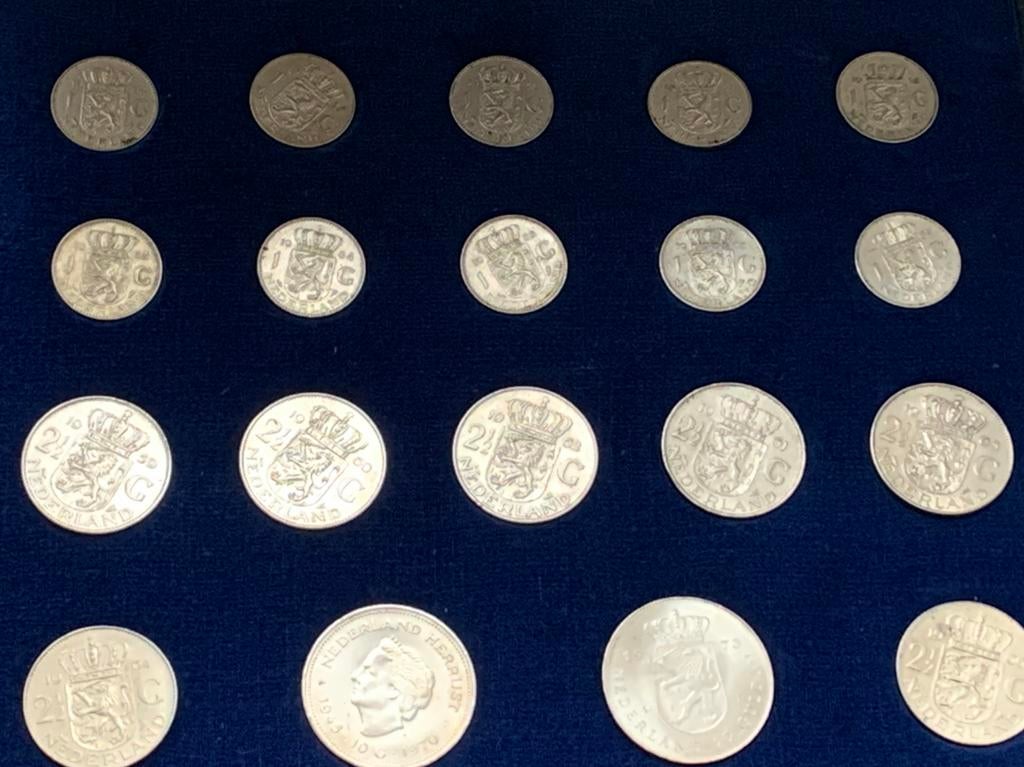 Prachtige zilverset 19 munten juliana, Postzegels en Munten, Munten | Nederland, Ophalen of Verzenden, Koningin Juliana