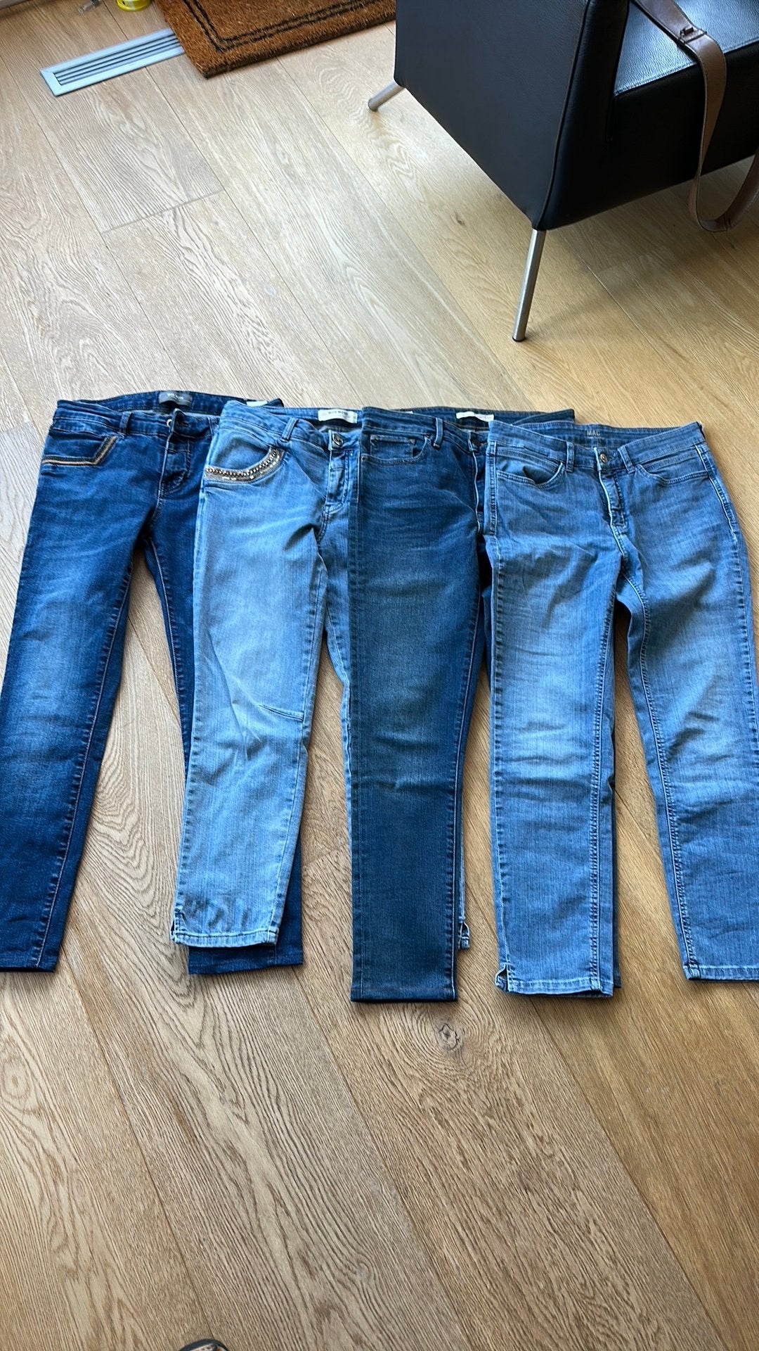 Jeans mos mosh- levi - mac, Ophalen of Verzenden, Zo goed als nieuw, Blauw, Overige jeansmaten