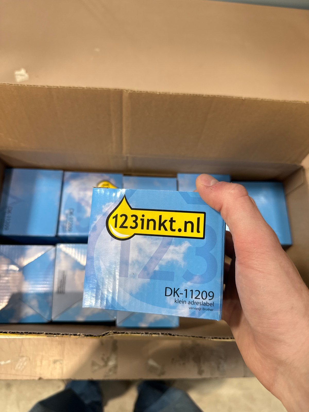 123inkt huismerk DK-11209 kleine adreslabels - 9 stuks NIEUW, Ophalen of Verzenden, Nieuw
