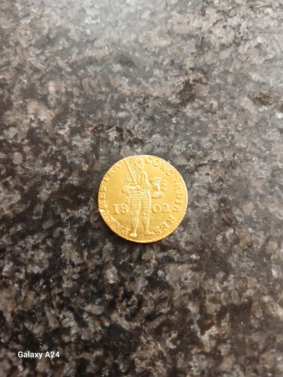 Gouden Dukaat 1802 Bataafse Republiek, Postzegels en Munten, Munten | Nederland, Ophalen of Verzenden