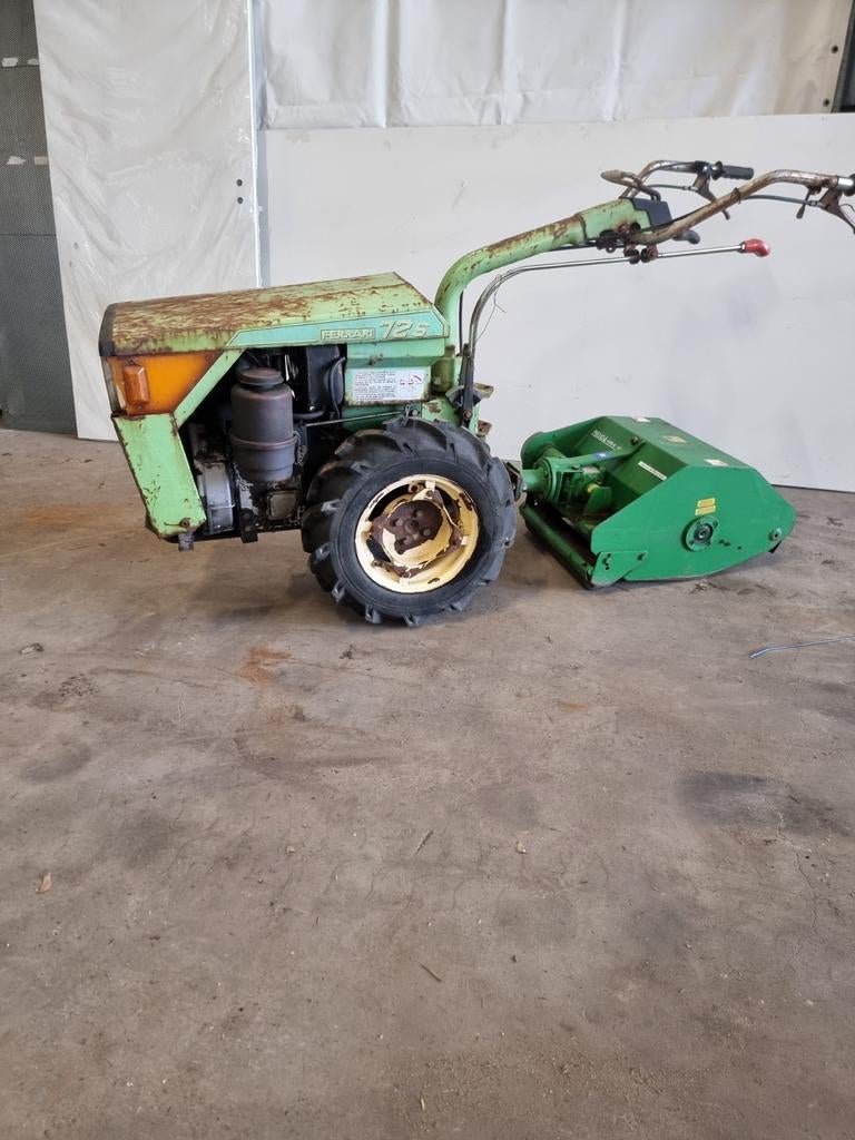 Ferrari 72S TweeWielige Tractor met frais en dieptand, Ophalen, Maaier