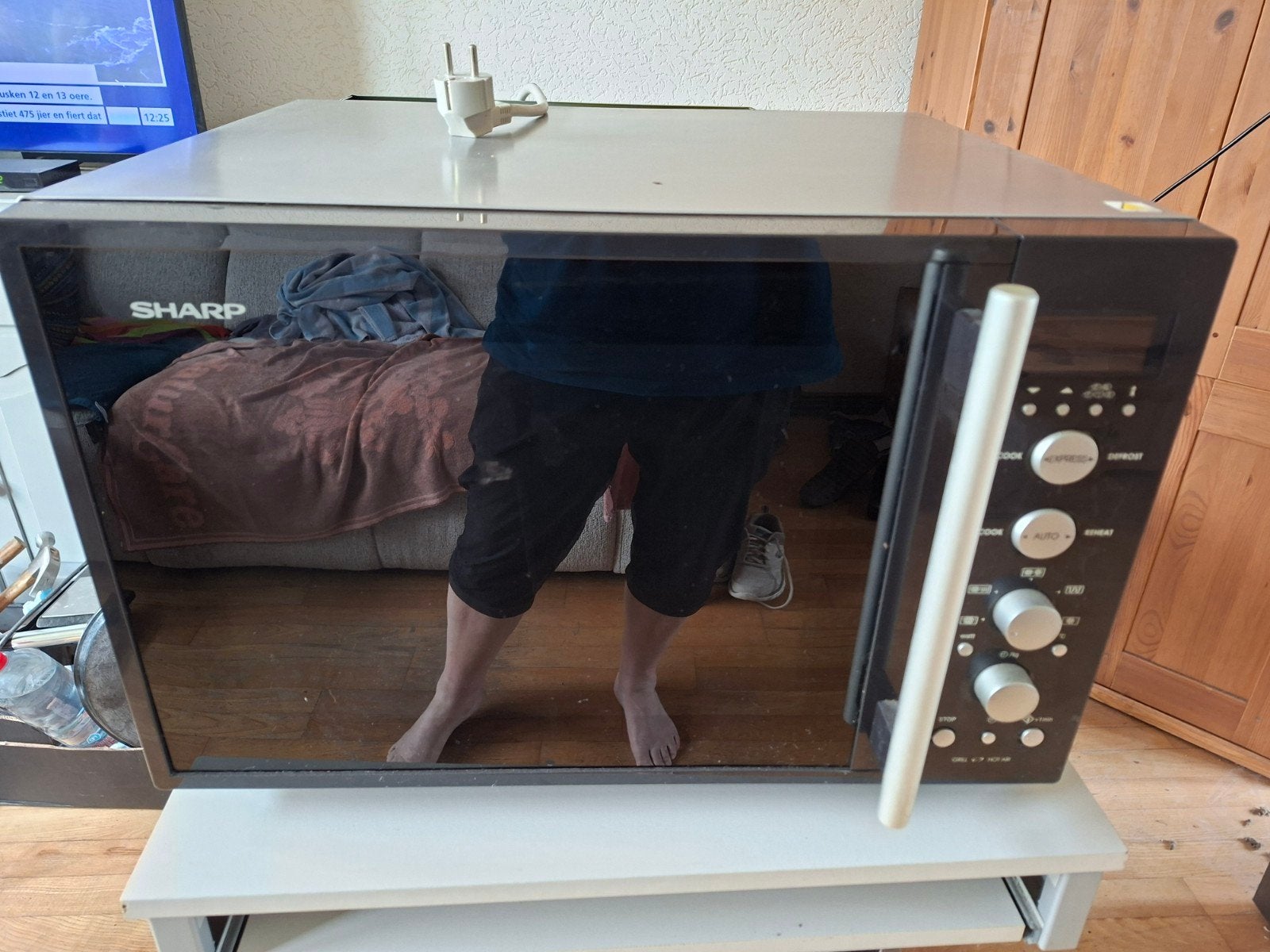 Sharp Combi Magnetron en Koelkastvriescombinatie, Ophalen, Combimagnetron, Gebruikt, Hete lucht