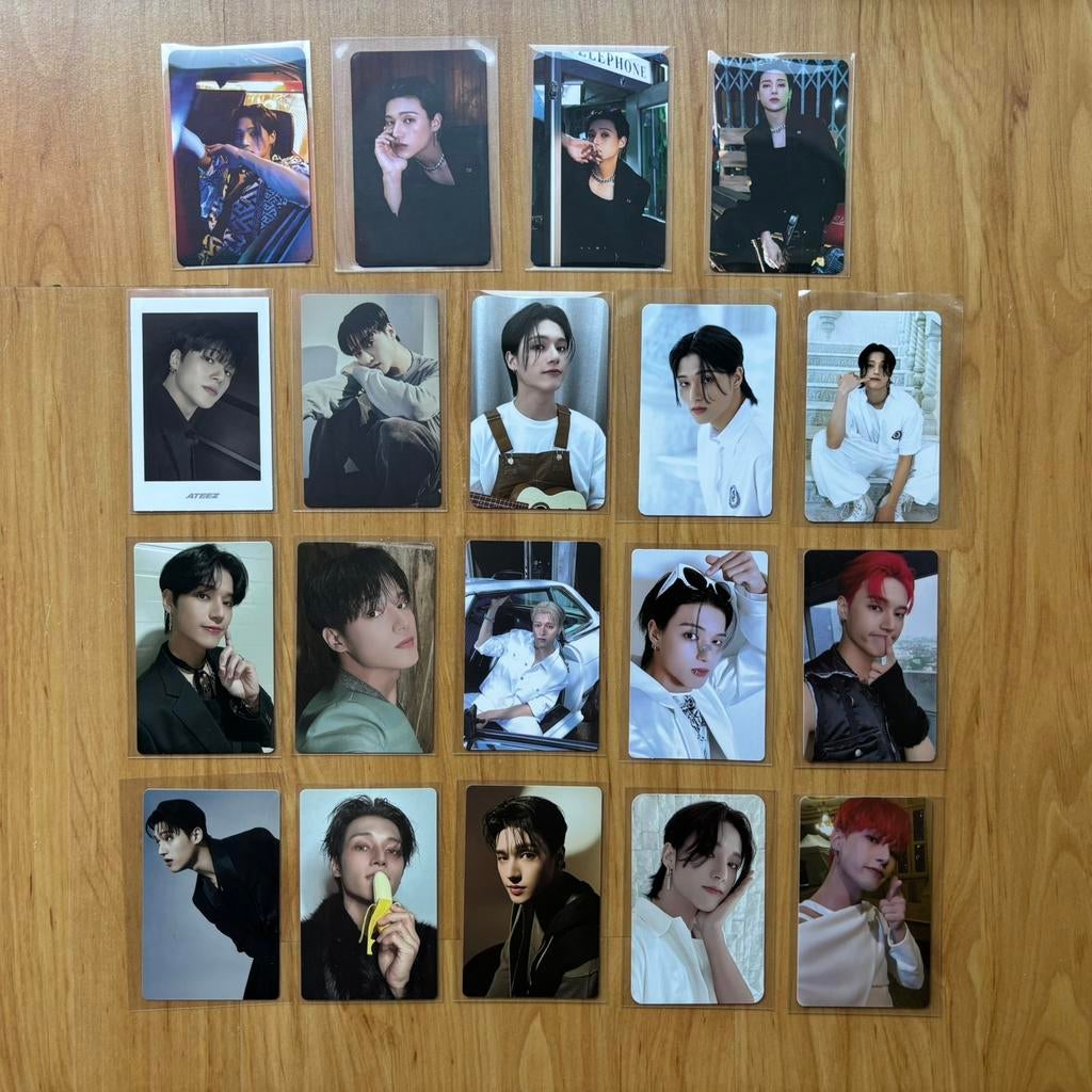 ATEEZ Wooyoung photocards, Ophalen, Zo goed als nieuw, Foto of Kaart
