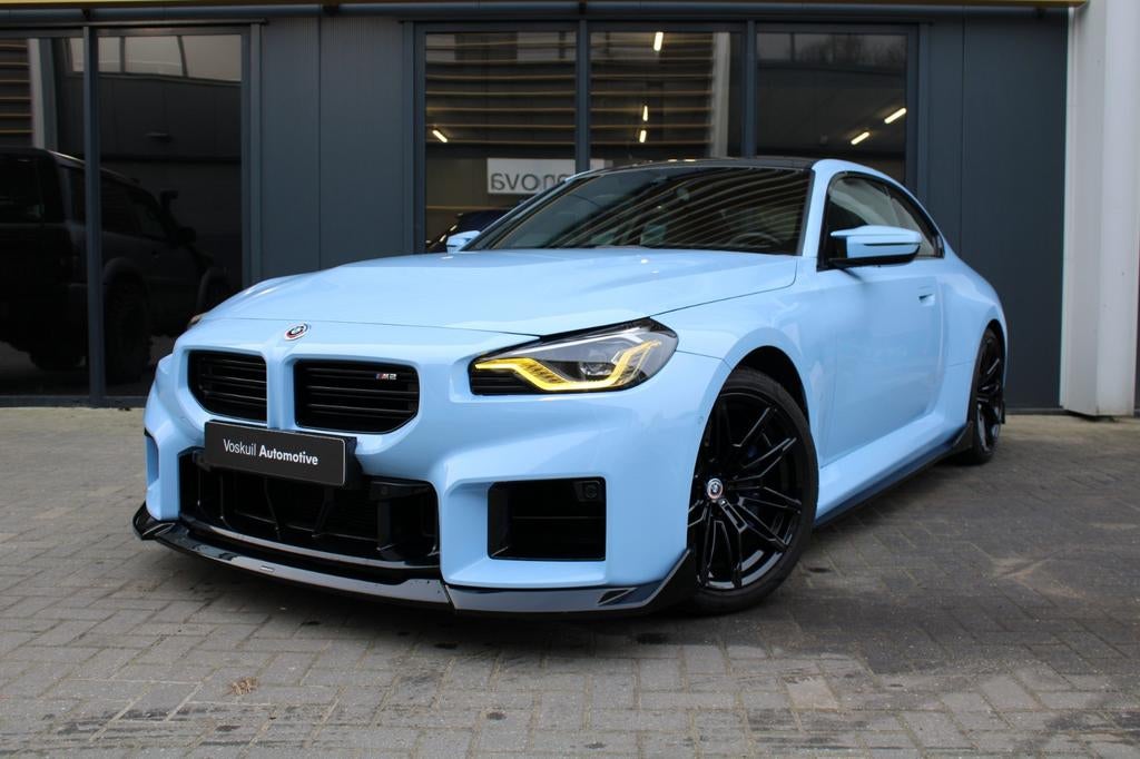 BMW 2-Serie M2 460pk Aut 2023 Blauw g87, Auto's, Automaat, Achterwielaandrijving, 460 pk, Zwart