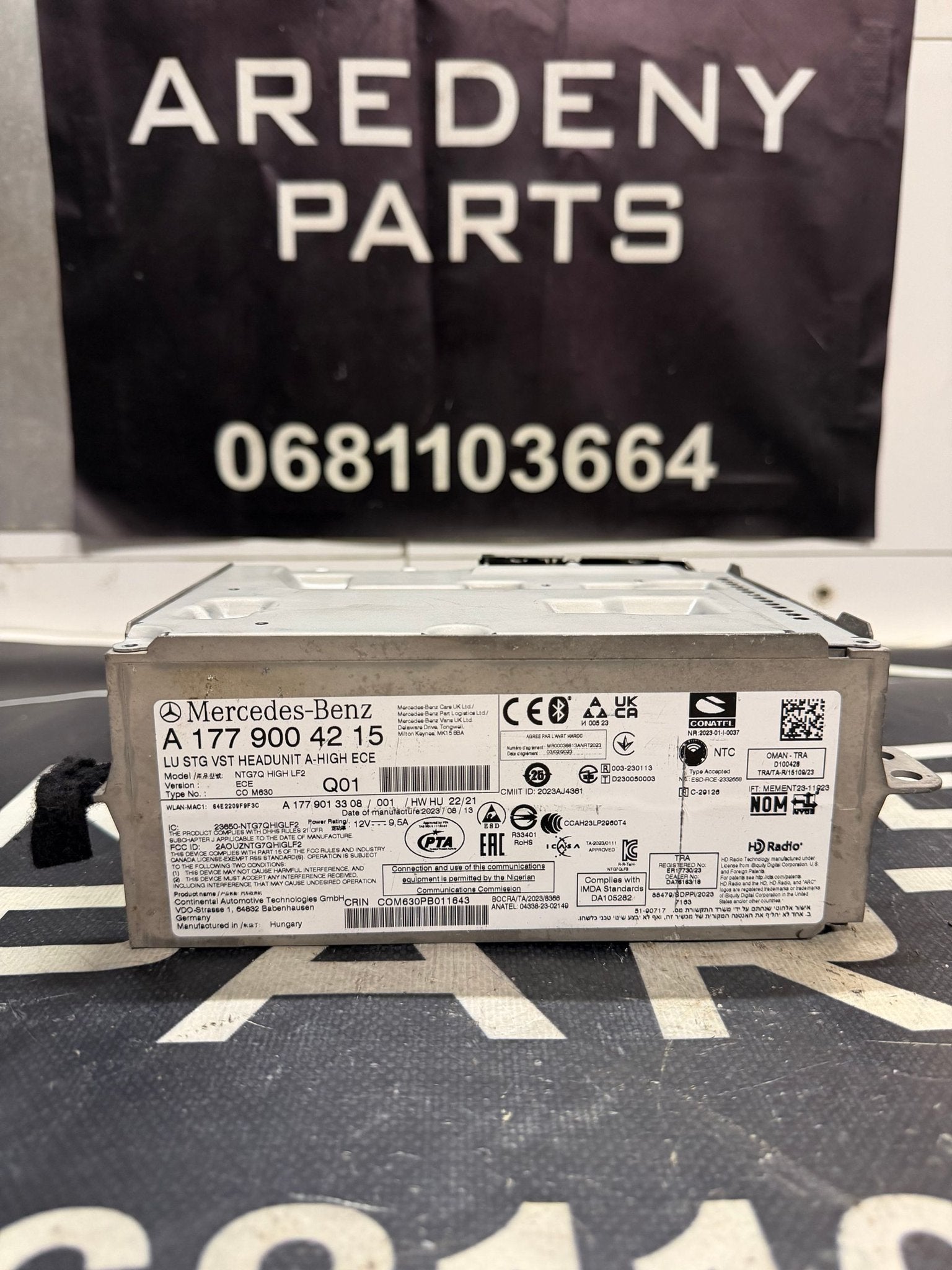 Mercedes A W177 CLA W118 Multimedia Regelunit A1779004215, Auto diversen, Ophalen of Verzenden, -, -, -