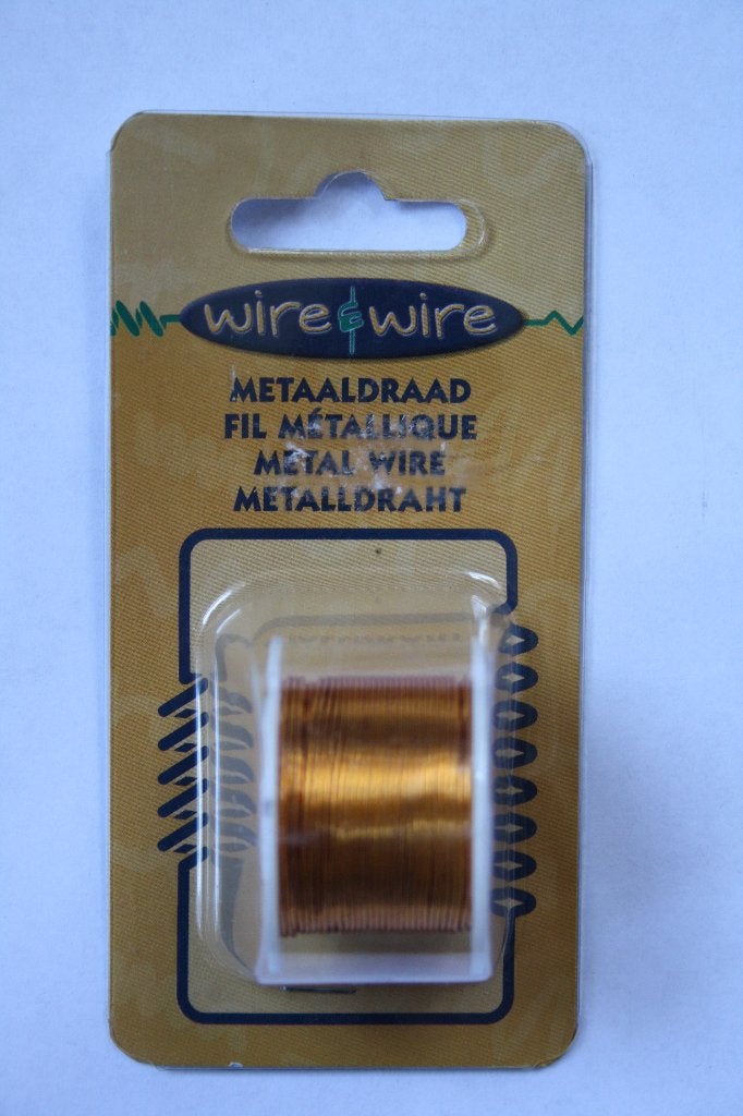 5 stuks wire en wire metaaldraad oranje 0,7mmx11m, Ophalen of Verzenden, Nieuw, Draad