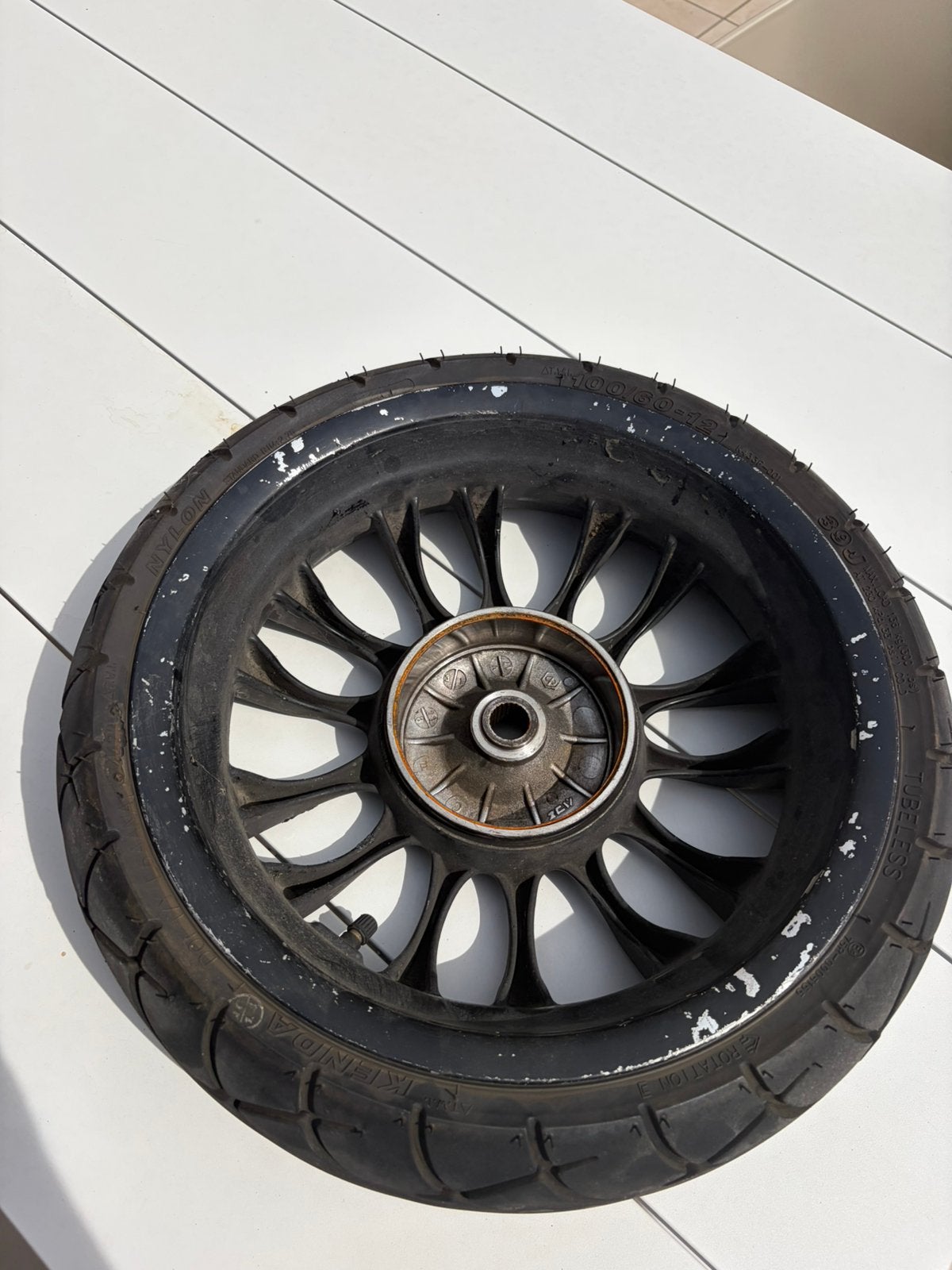 Kleine trommel vespa velg, Ophalen, Zo goed als nieuw, Overige typen, Vespa