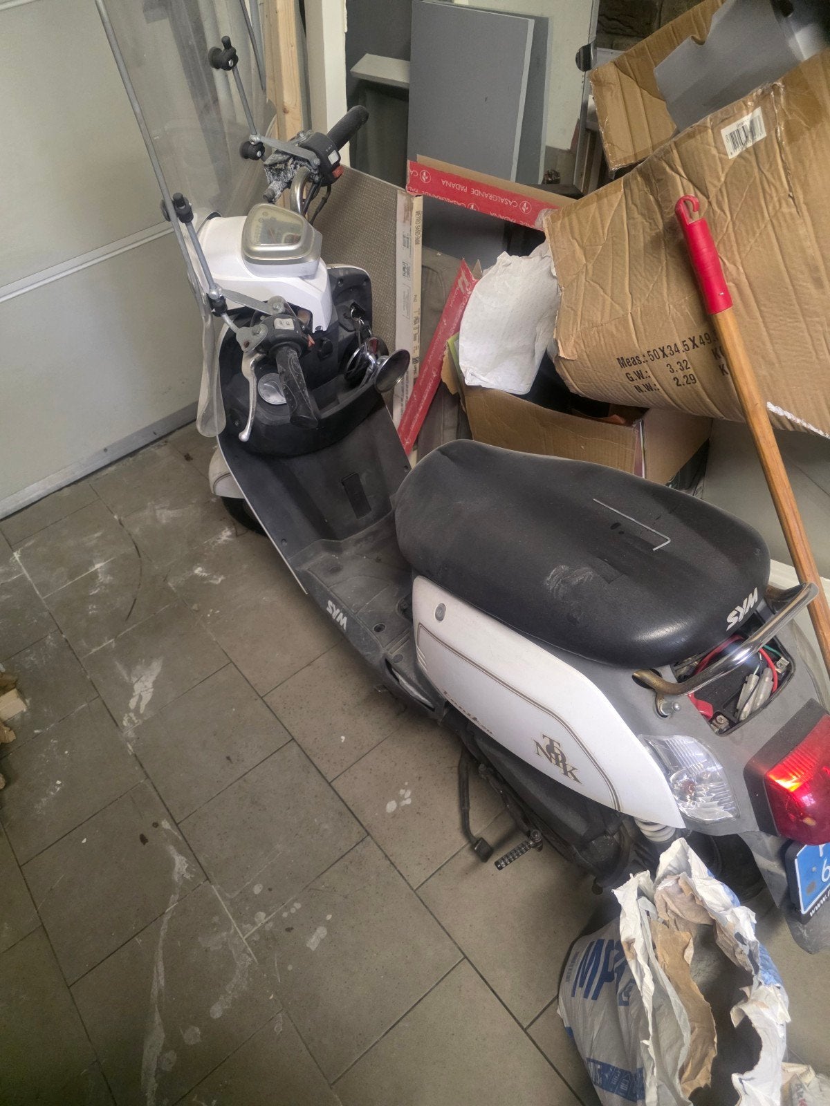 SYM Tonik  Scooter - wit, Ophalen, Gebruikt, Benzine, SYM