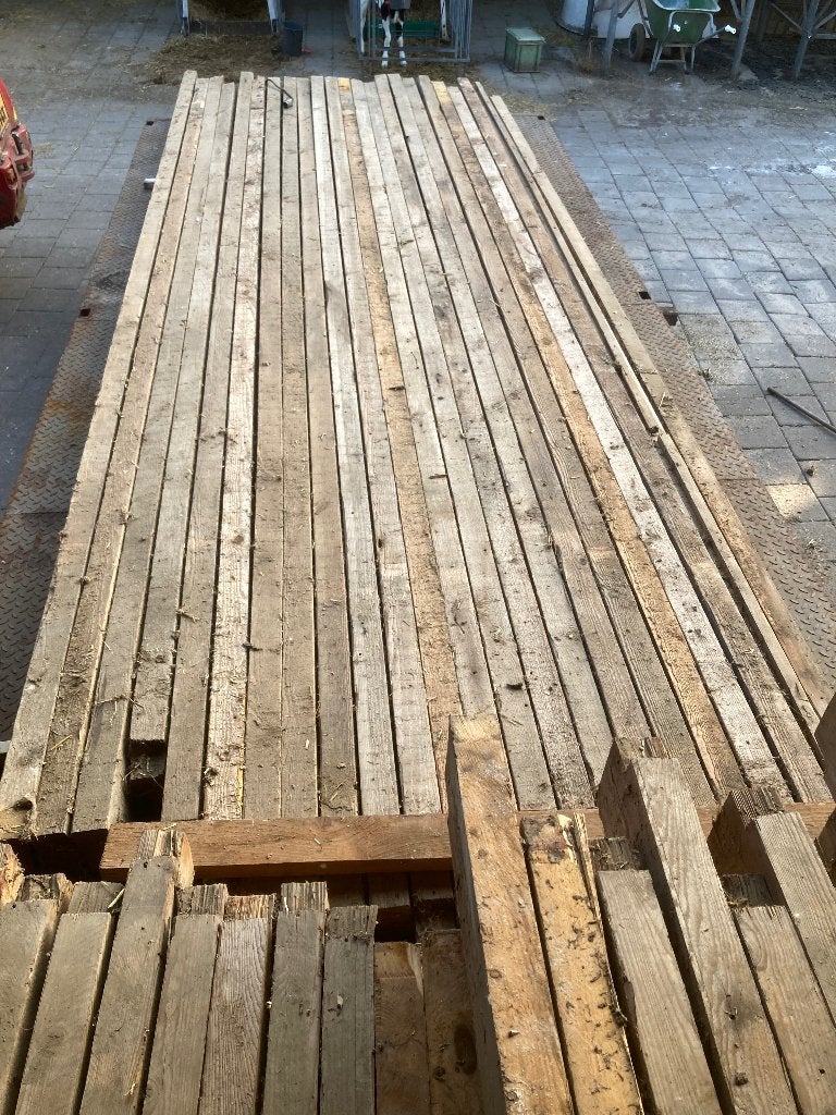 gordingen balken, Doe-het-zelf en Verbouw, Hout en Planken, Geïmpregneerd, Minder dan 25 mm, Ophalen of Verzenden, Zo goed als nieuw
