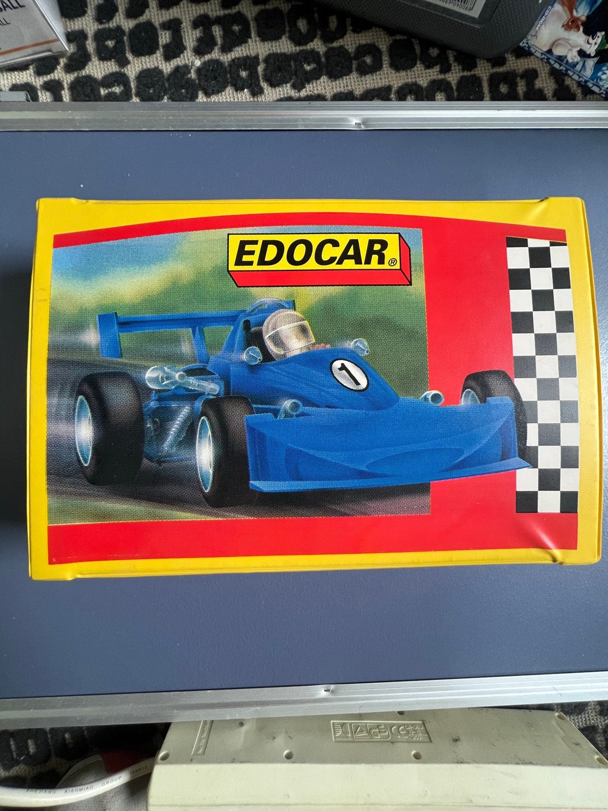 Edocar speelkoffer met auto's, tankstation en speelkleed, Kinderen en Baby's, Ophalen of Verzenden, Gebruikt