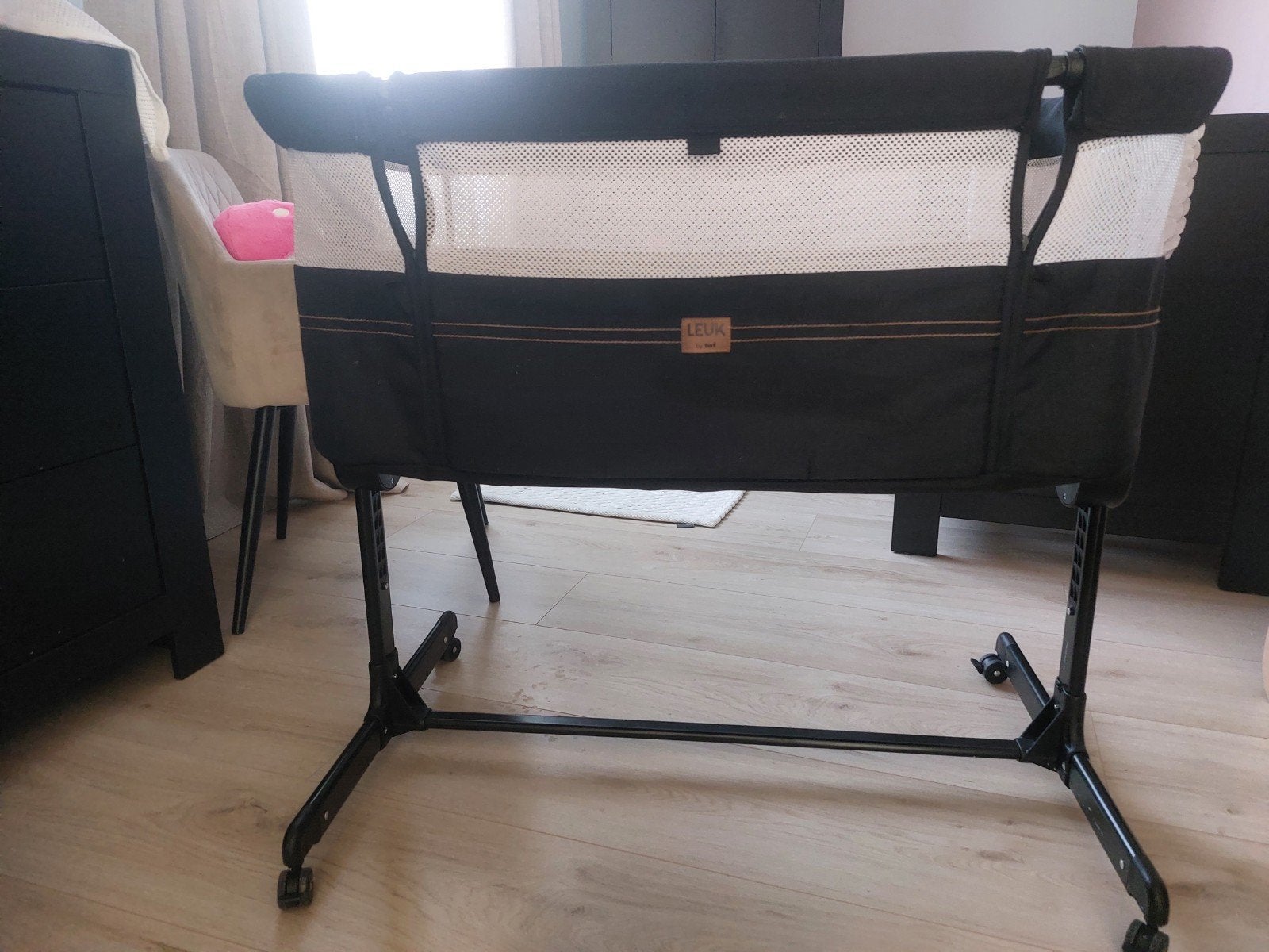 Co-sleeper van het merk Leuk - Zwart, Ophalen, Zo goed als nieuw, Wieg
