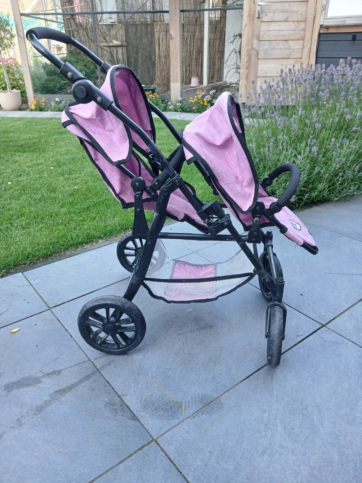 Tweeling poppenwagen, Ophalen, Babypop