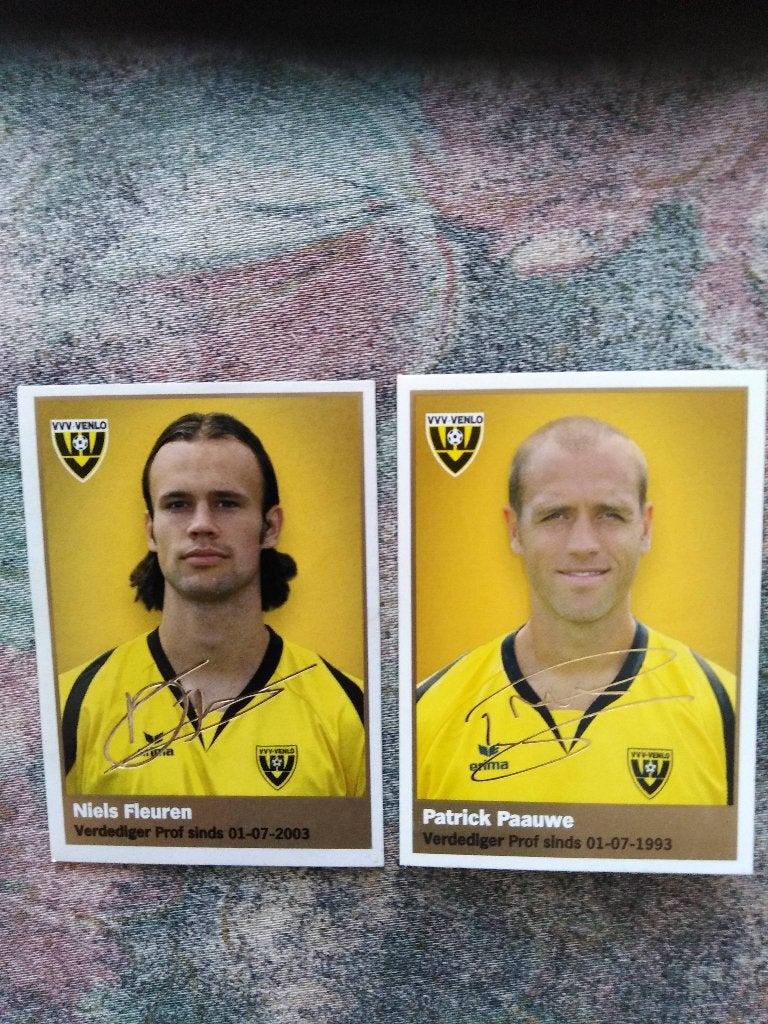 2 plaatjes VVV - Venlo, Ophalen of Verzenden, Zo goed als nieuw, Overige binnenlandse clubs, Poster, Plaatje of Sticker