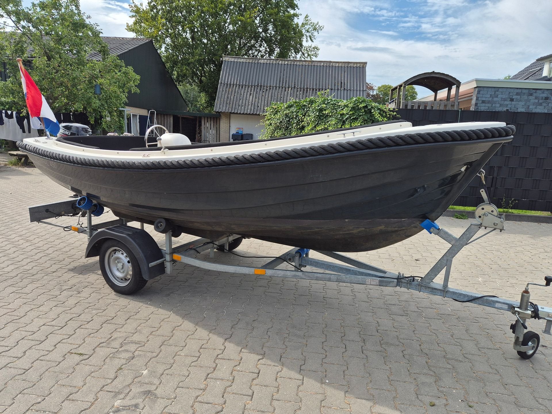 Ruime Admiraal 450 met 9.9 pk Suzuki, Watersport en Boten, Sloepen, -, -, Zo goed als nieuw, -