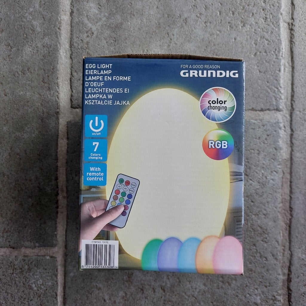 Grundig LED Tafellamp RGB Ei-Vorm - Nieuw, Huis en Inrichting, Meerkleurig, Ophalen of Verzenden, Nieuw