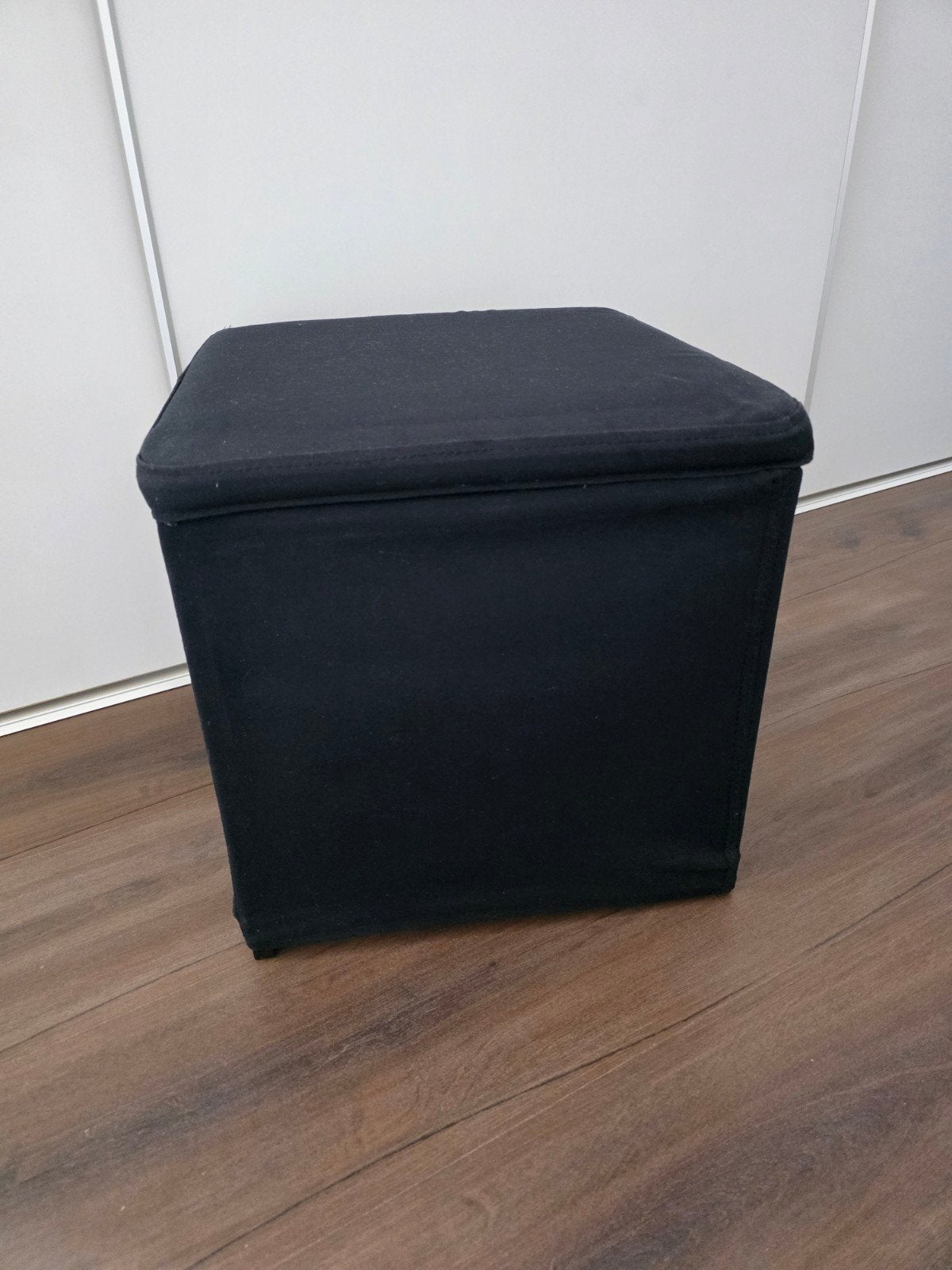 Ikea opberg poef / zitje / tafel zwart, Ophalen, Rond, Minder dan 50 cm, Minder dan 50 cm